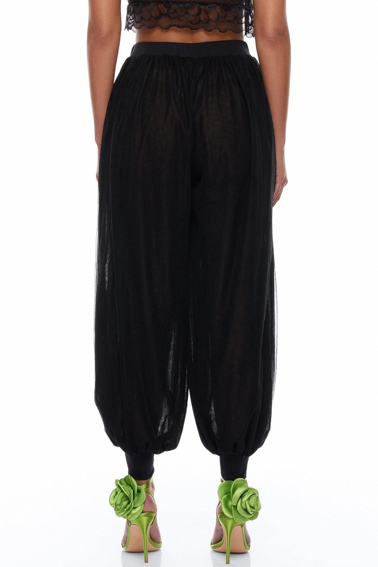 Karlee Tulle Balloon Pant - Black image 3