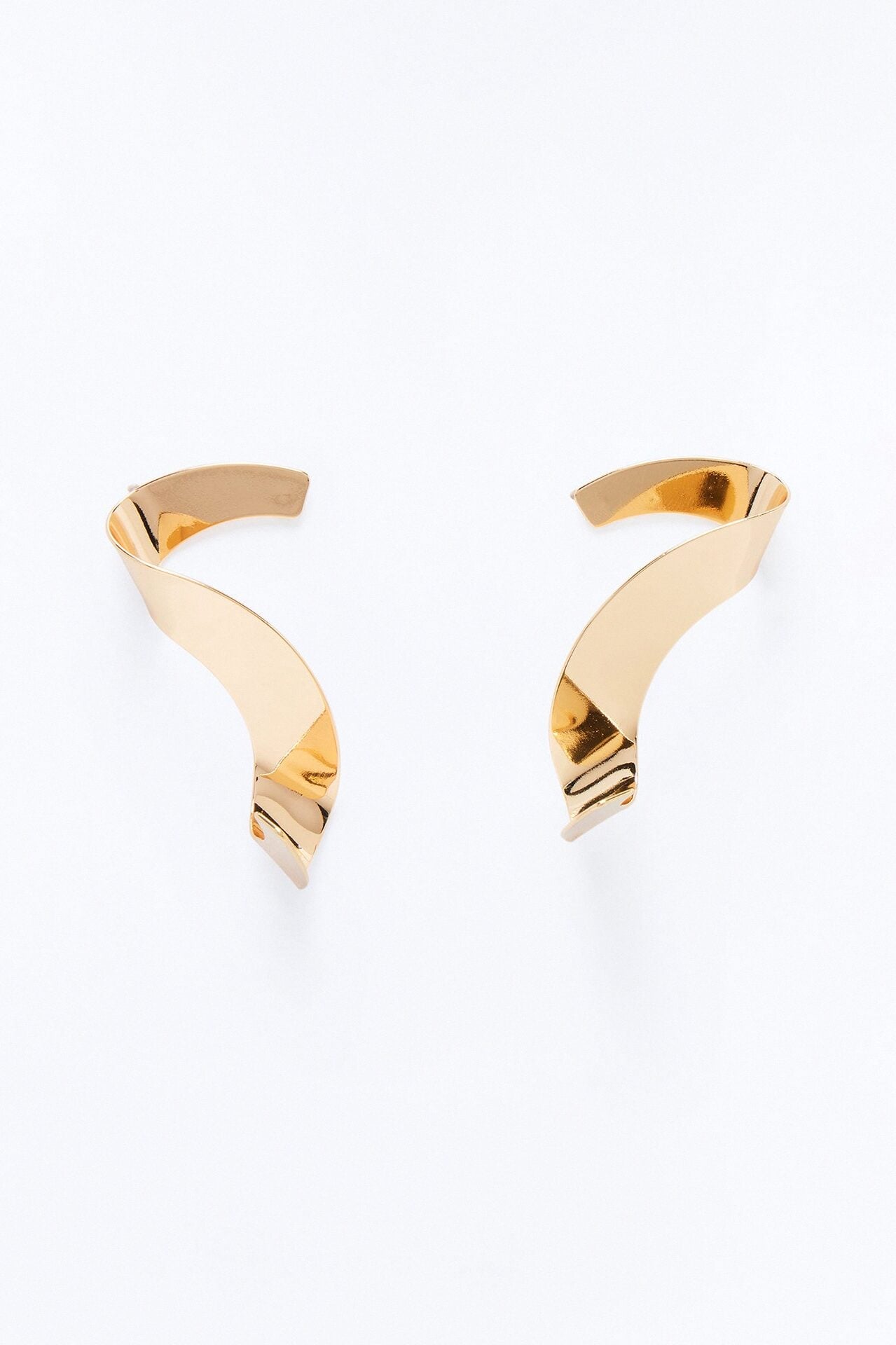 Good Things Coming Abstract Earrings - Gold image 3