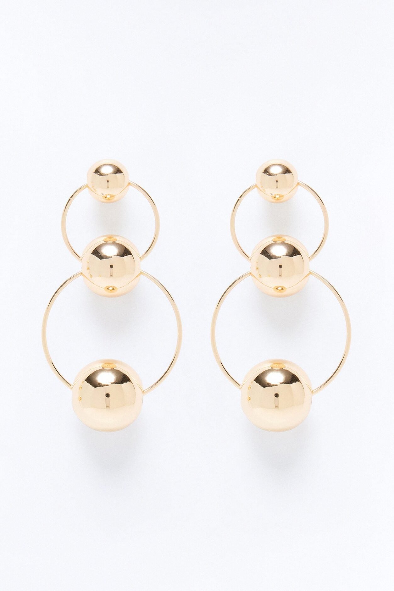 Bubble Tier Earrings - Gold image 3