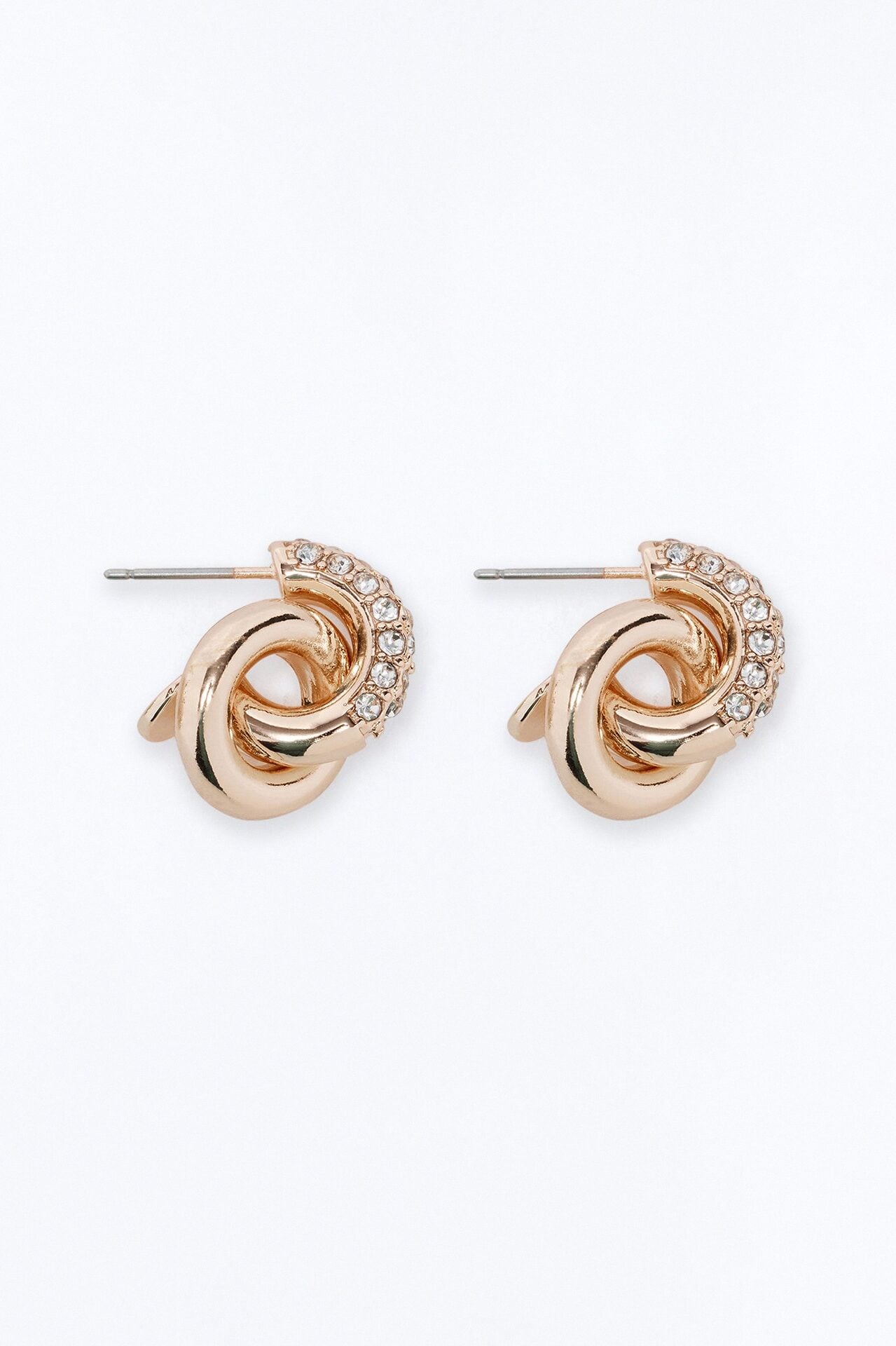 Esmeralda Huggie Hoop Earrings - Gold image 3