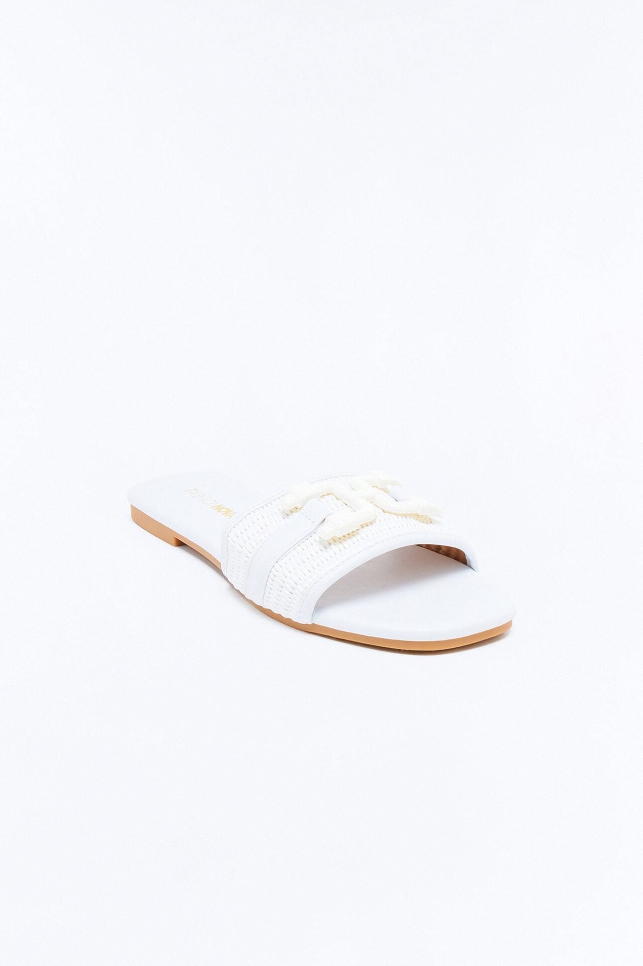 Sunday Strolls Flat Sandals - White image 2
