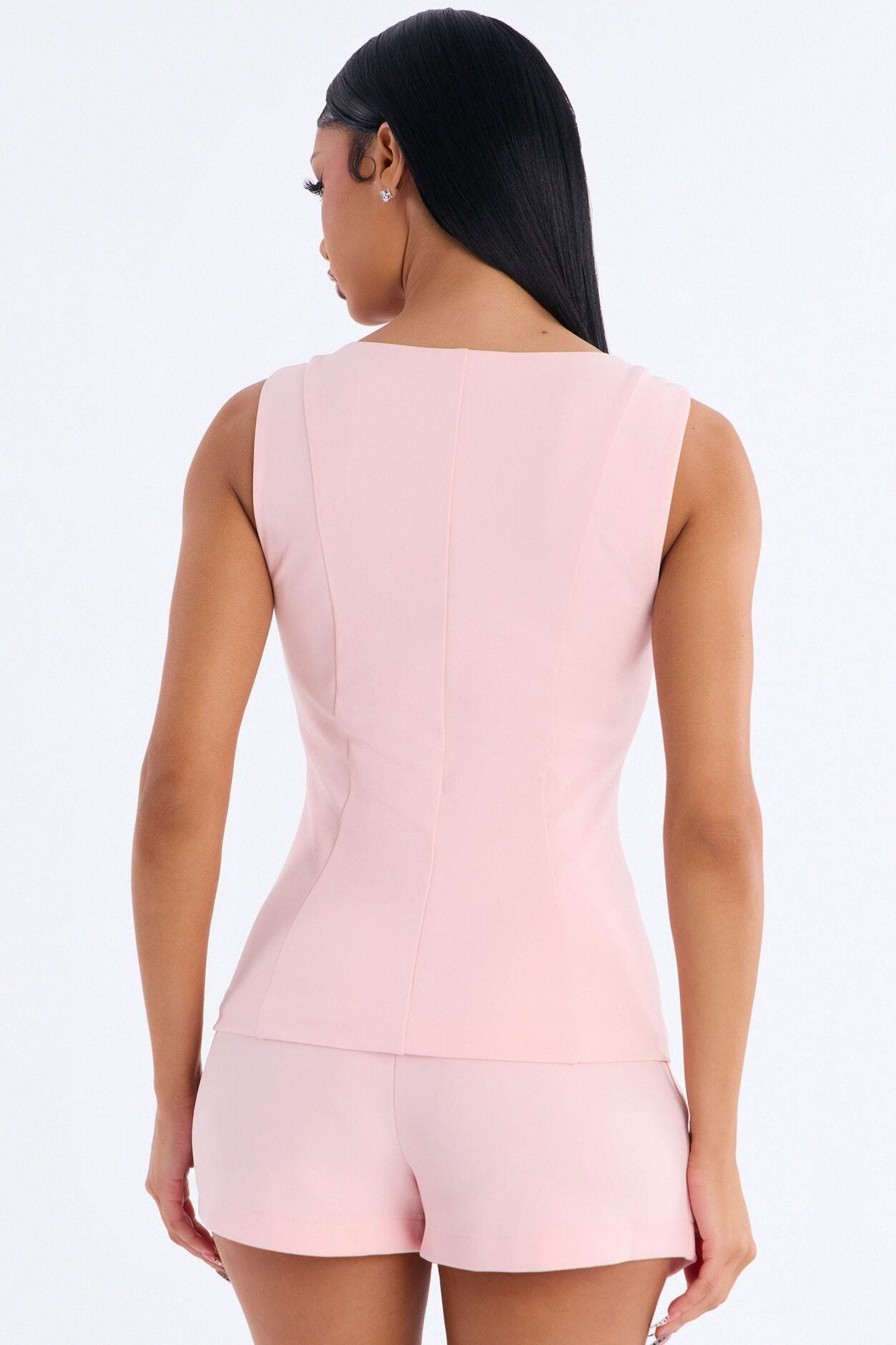 Melanie Vest Skort Set - Pink image 4