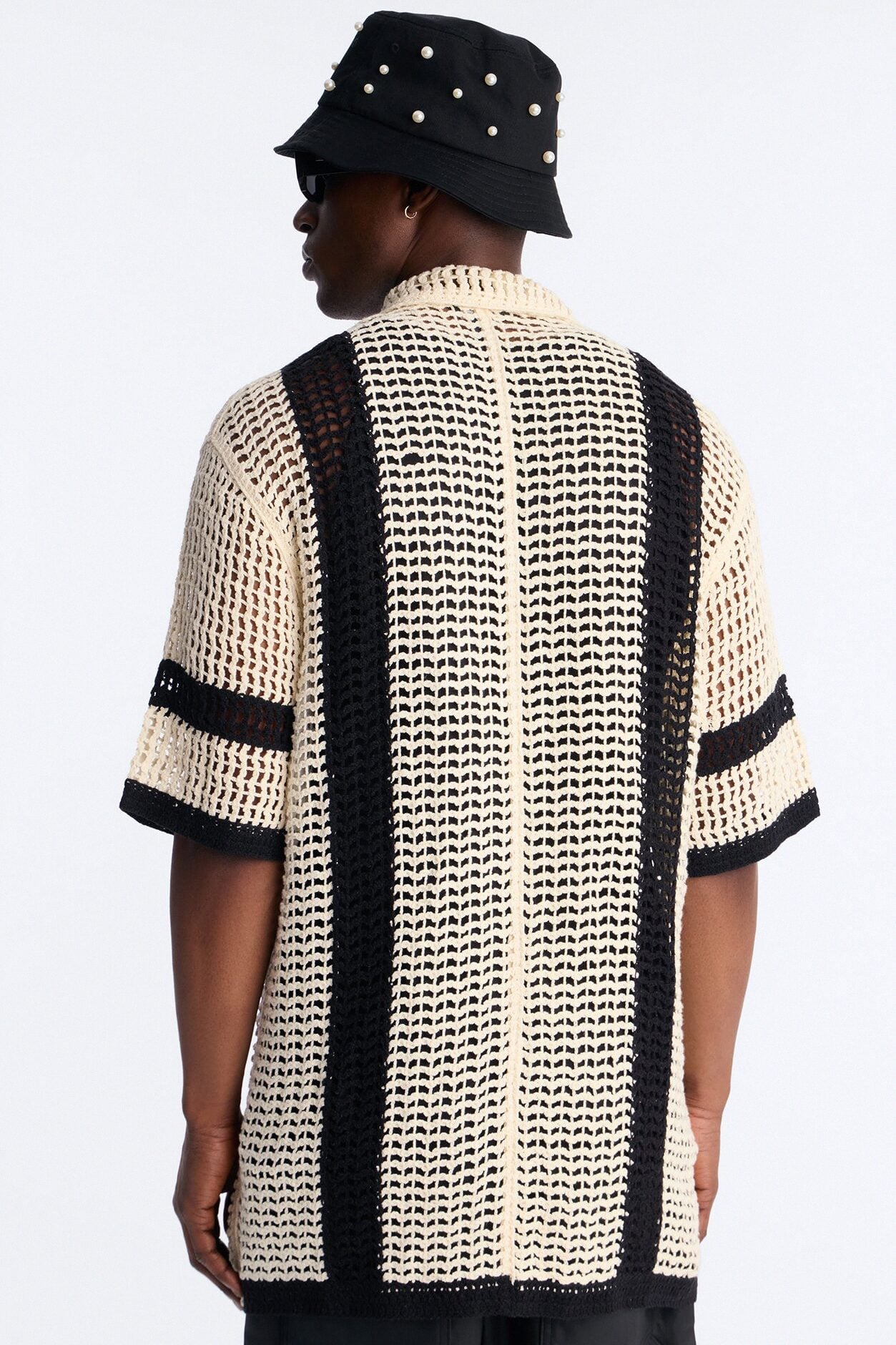 Casa Del Sol Crochet Button Up Shirt - Cream image 4