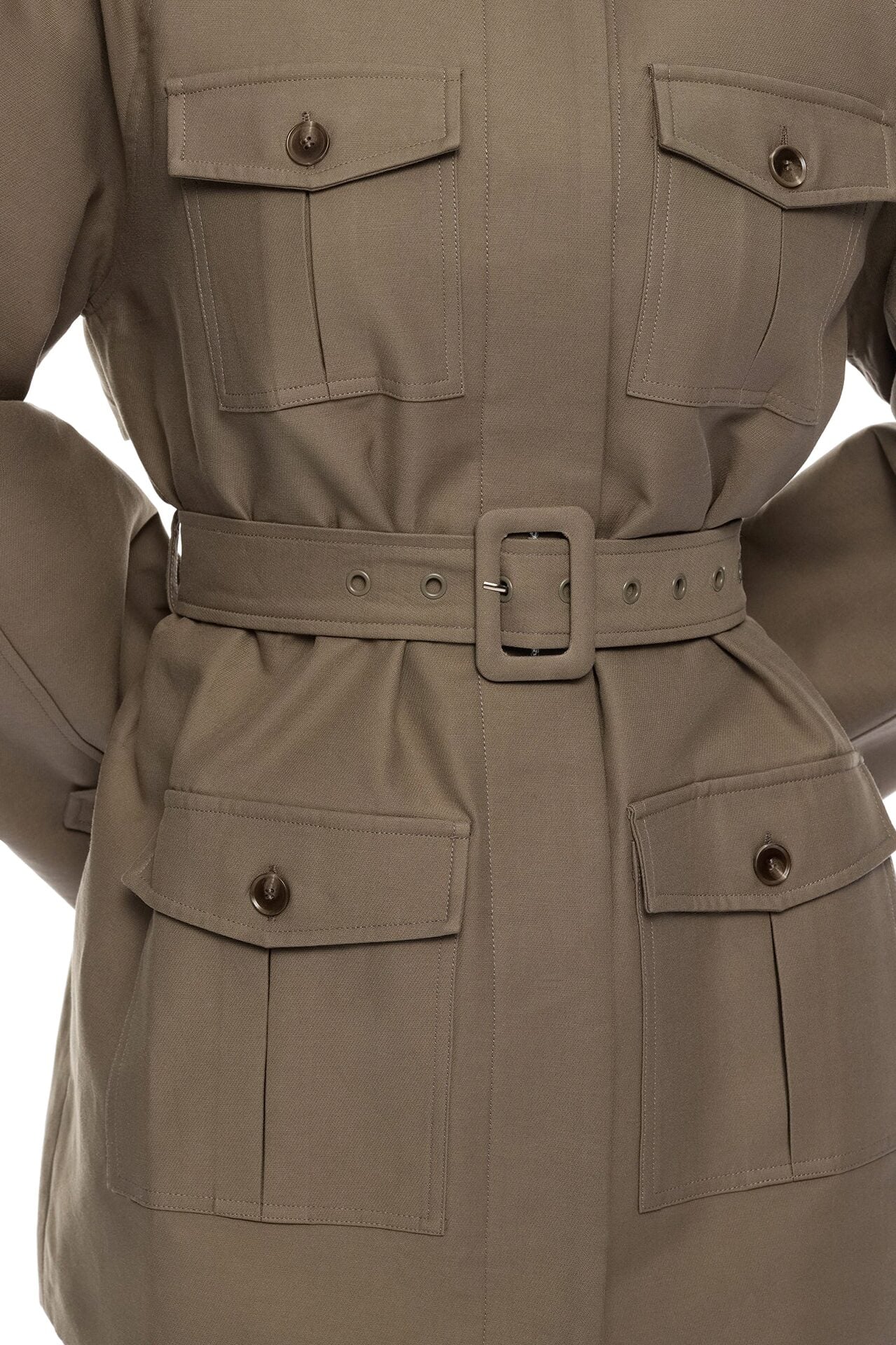 Marcella Belted Jacket - Olive image 3