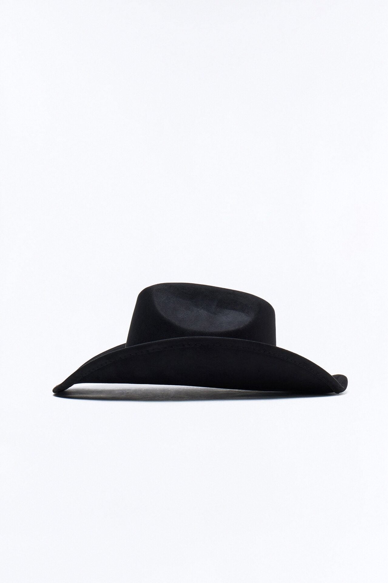 Lone Star Faux Suede Studded Cowboy Hat - Black image 4