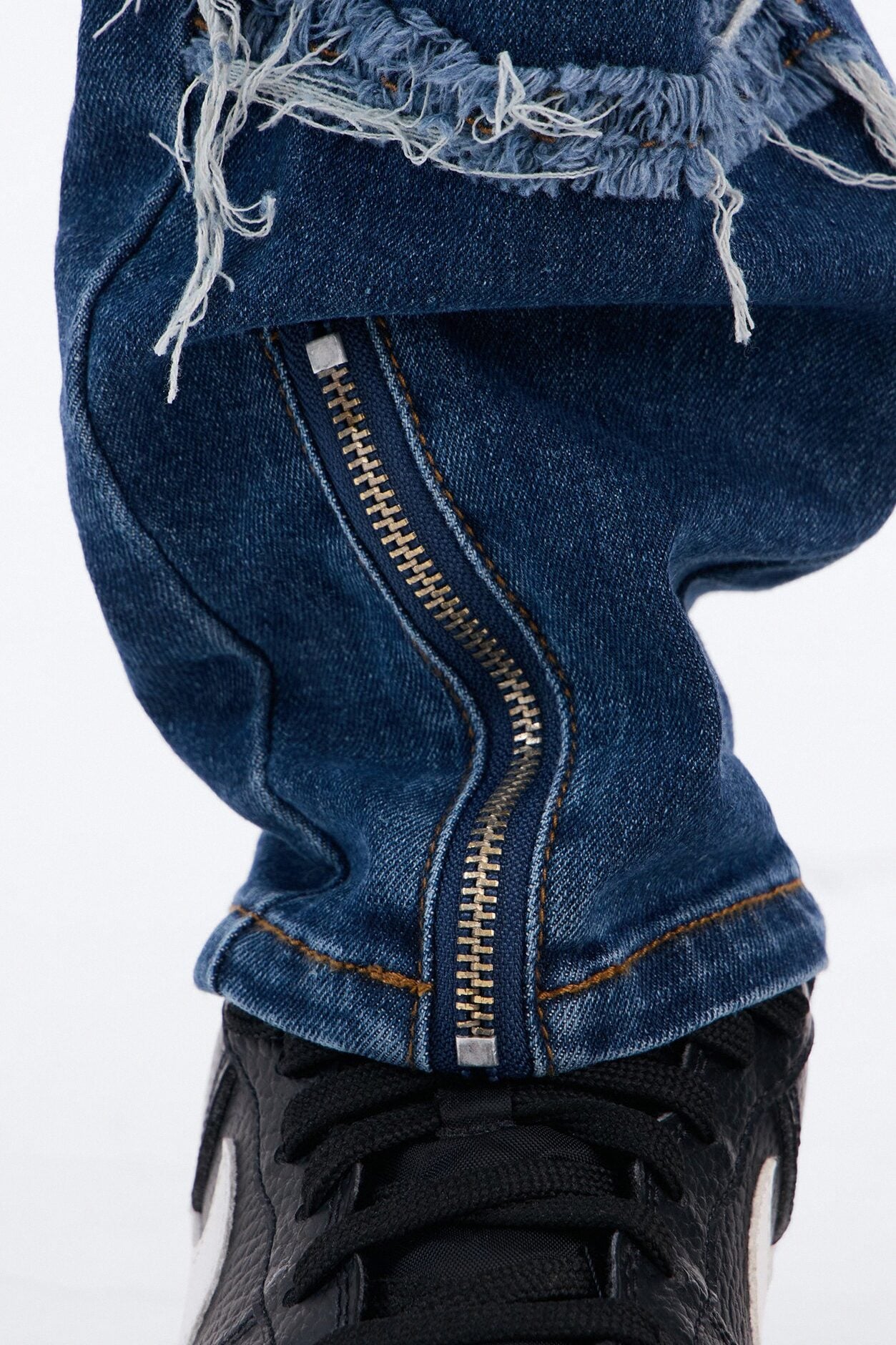 Mini Found My Way Back Distressed Skinny Jeans - Dark Wash image 4