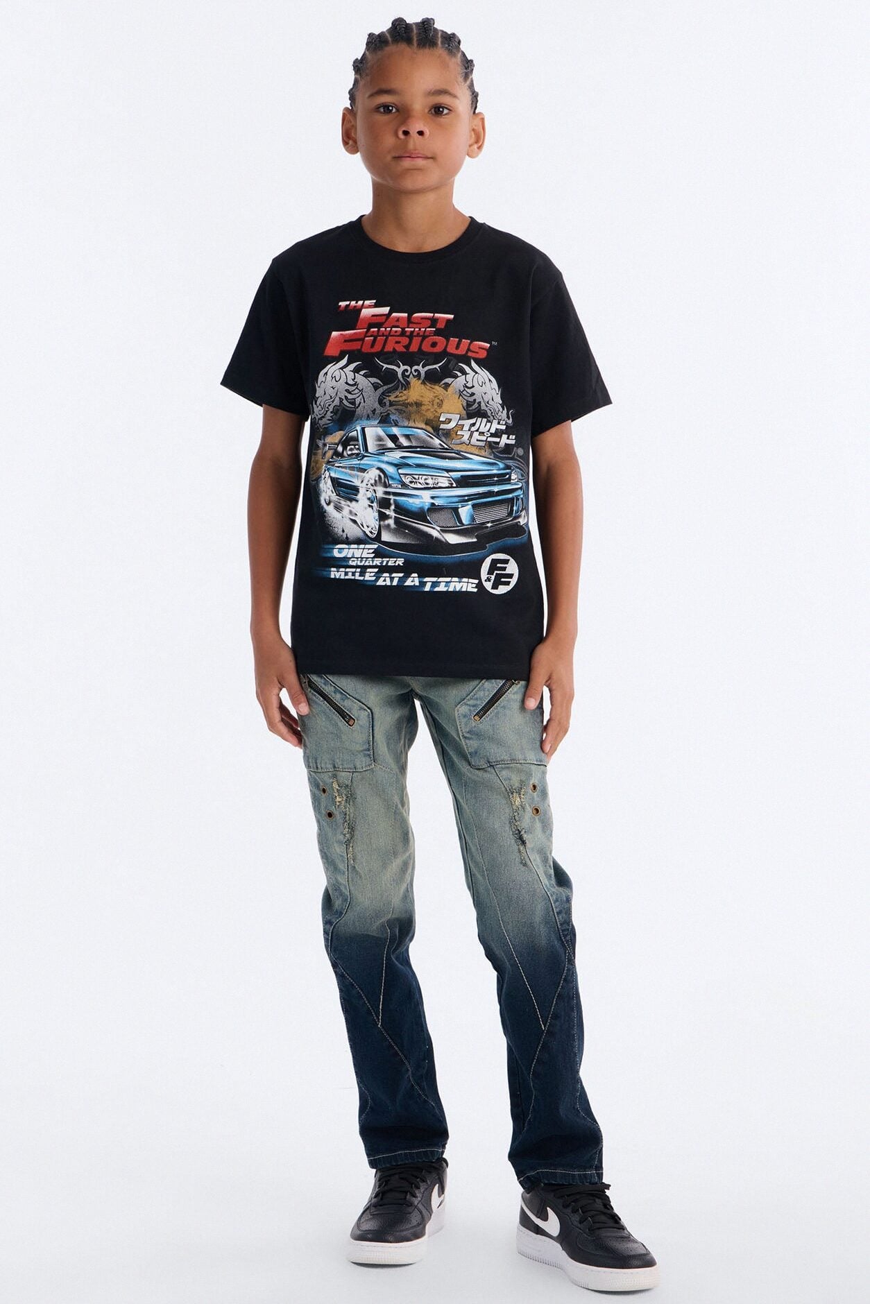 Mini The Fast And Furious One Quarter Mile Short Sleeve Tee - Black image 2