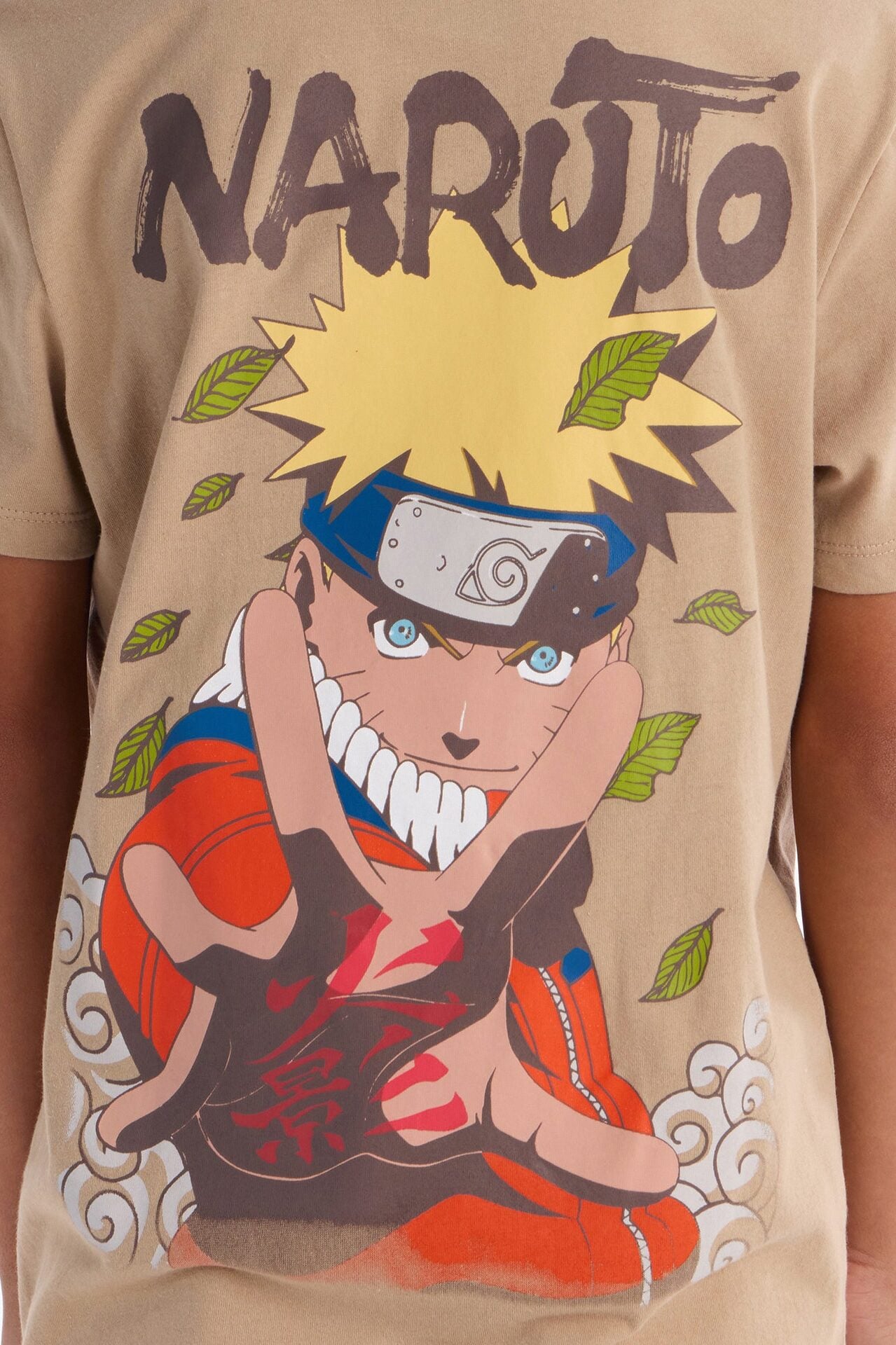 Mini Naruto Short Sleeve Front/Back Tee - Mocha image 4