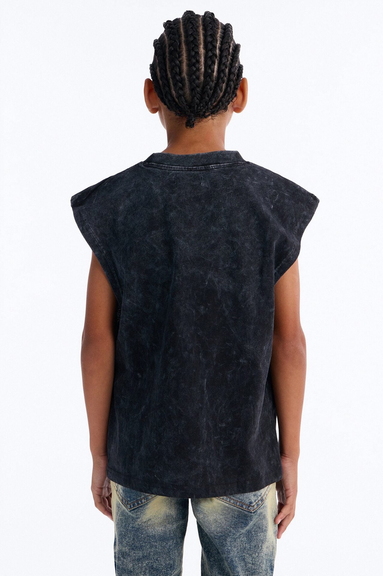 Mini Bridges Burn Muscle Tee - Black image 3