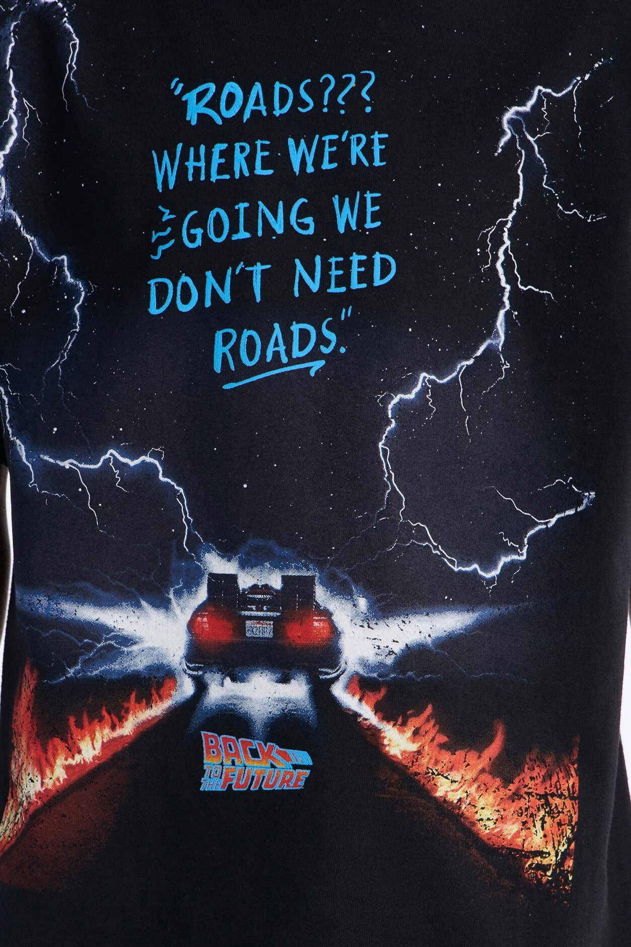 Mini Back To The Future Roads Oversized Short Sleeve Tee - Black image 3