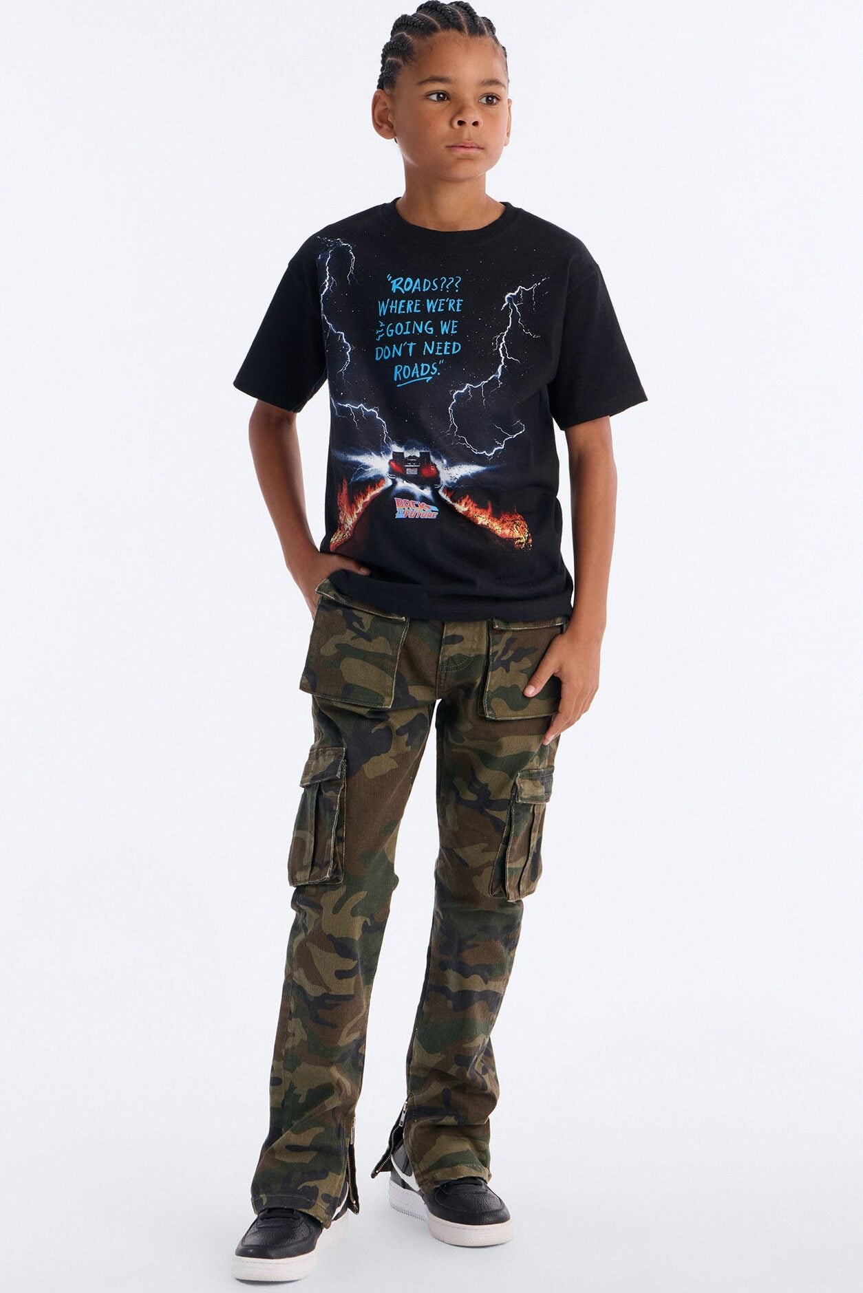 Mini Hunter Slim Cargo Pants - Camouflage image 2