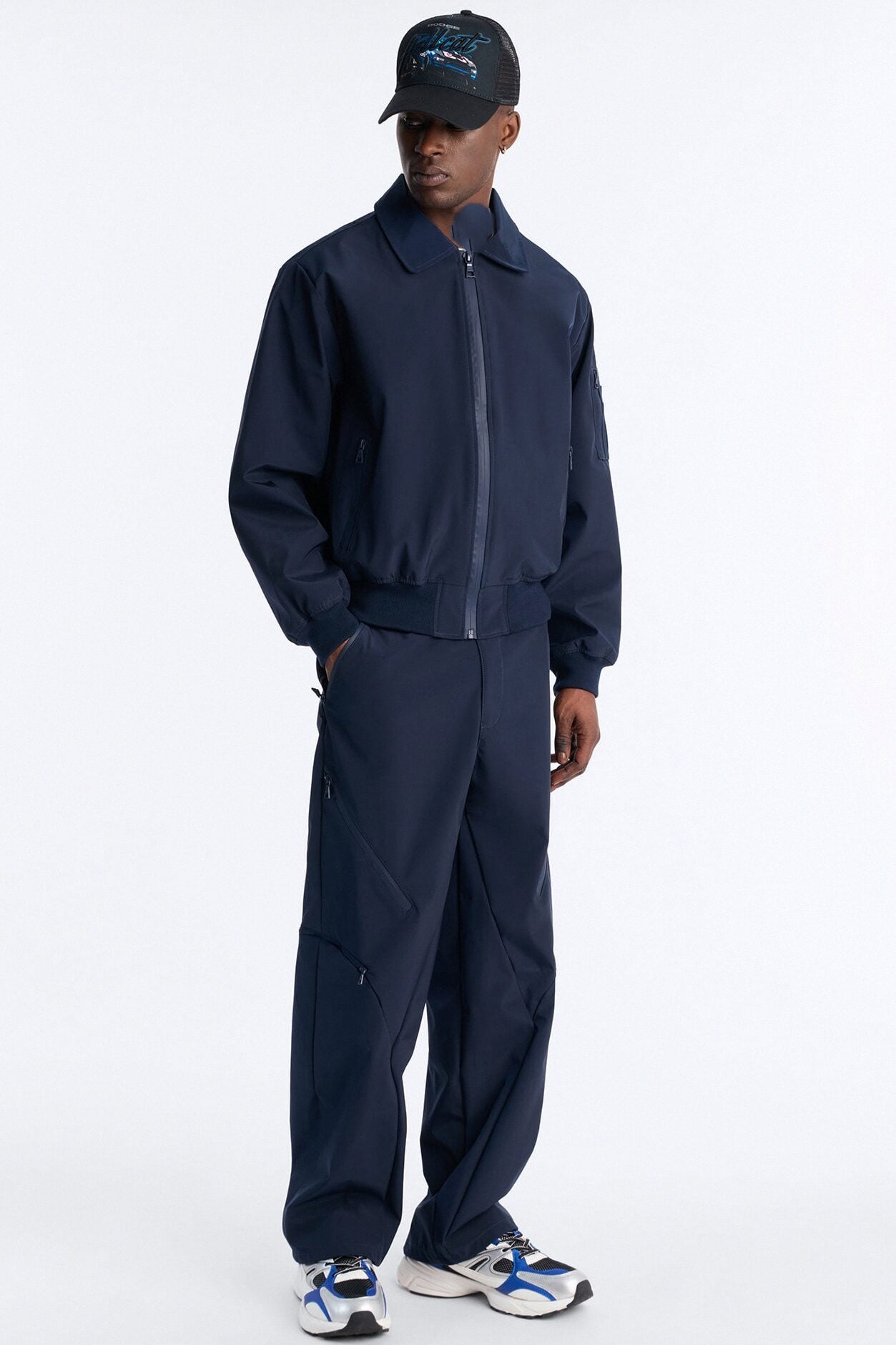 Baggy Liberty Zip Pant - Navy image 2