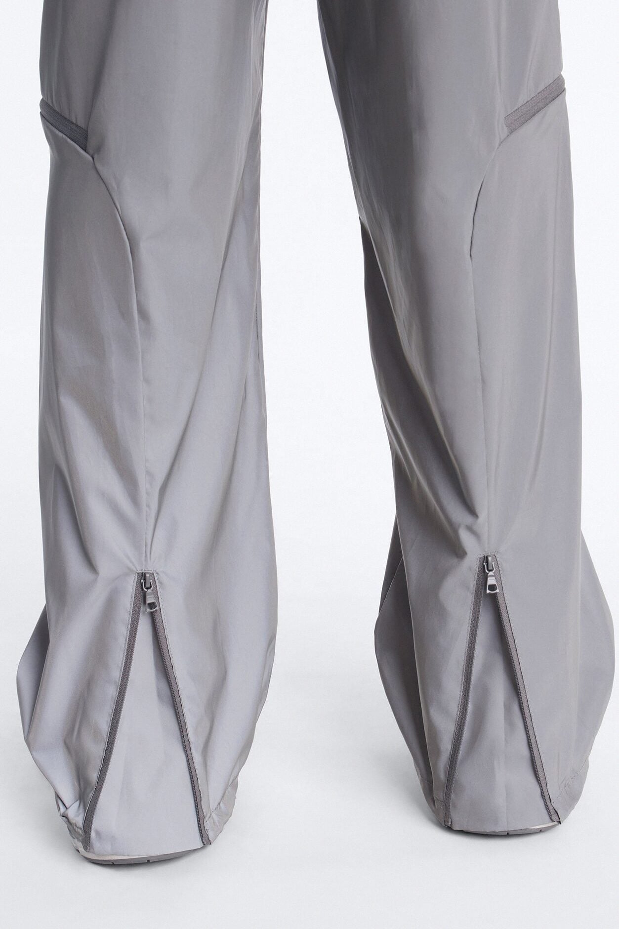 Baggy Reflective Zip Pant - Silver image 4