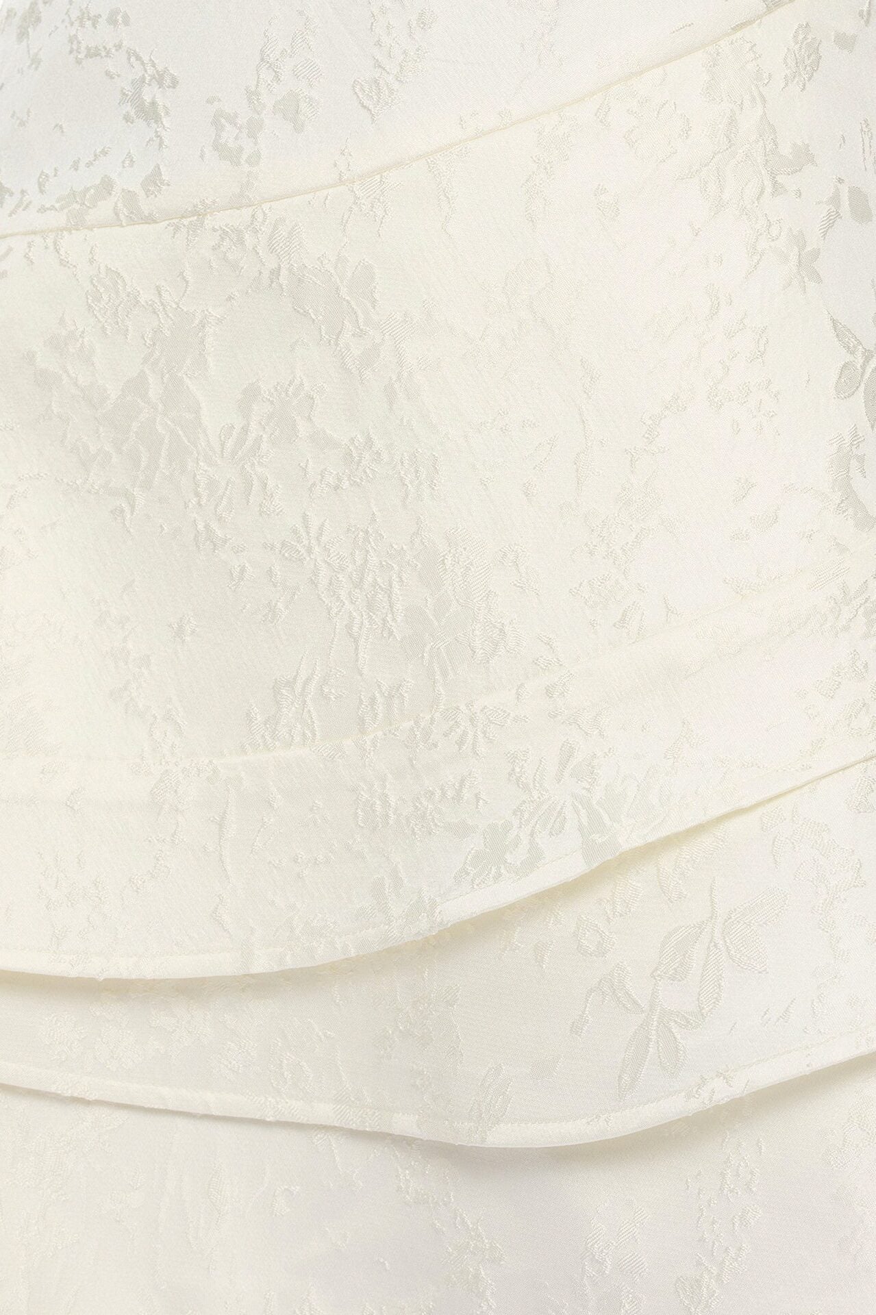 Penelope Jacquard Mini Dress - Off White image 3