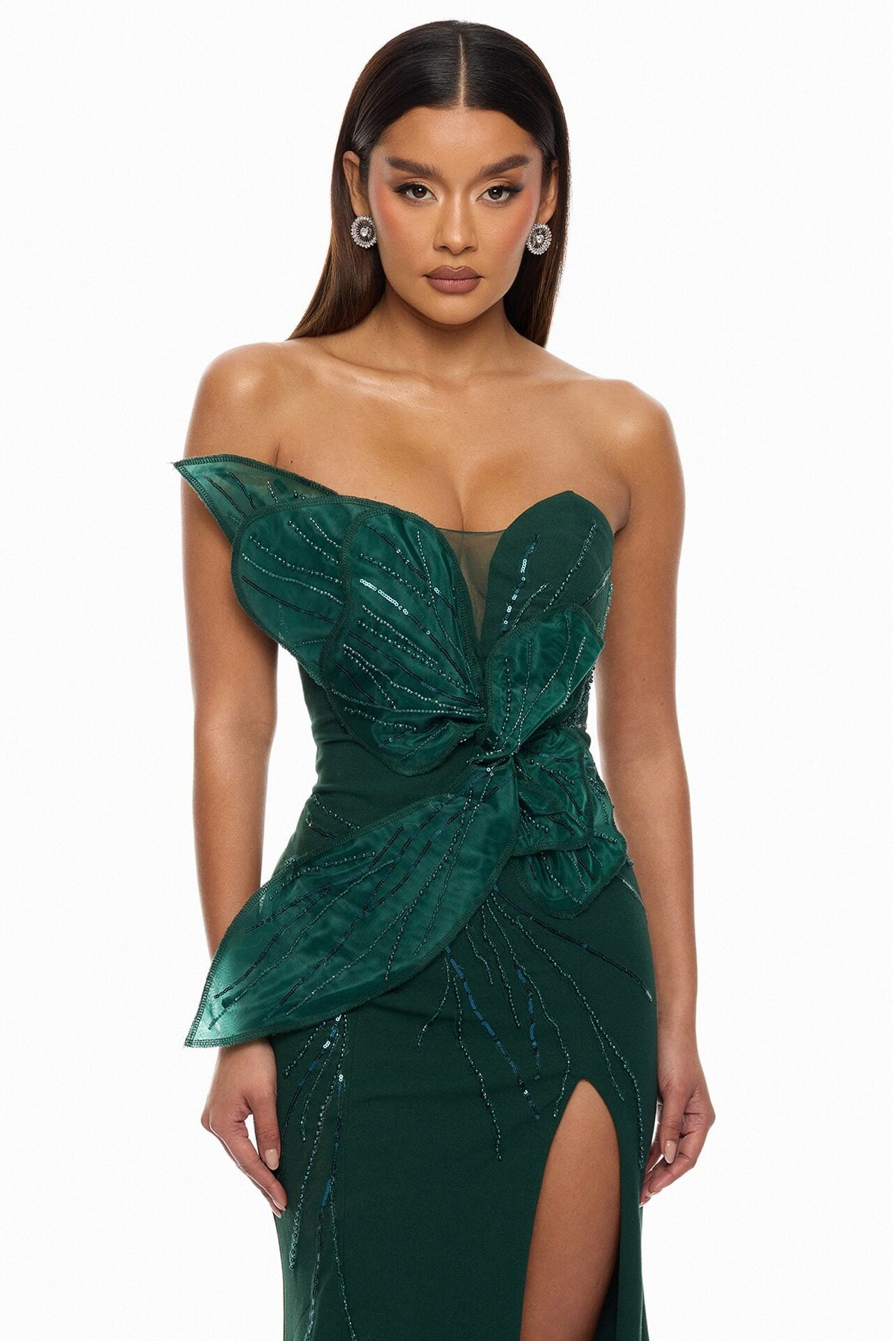 Katie Embellished Gown - Hunter image 2