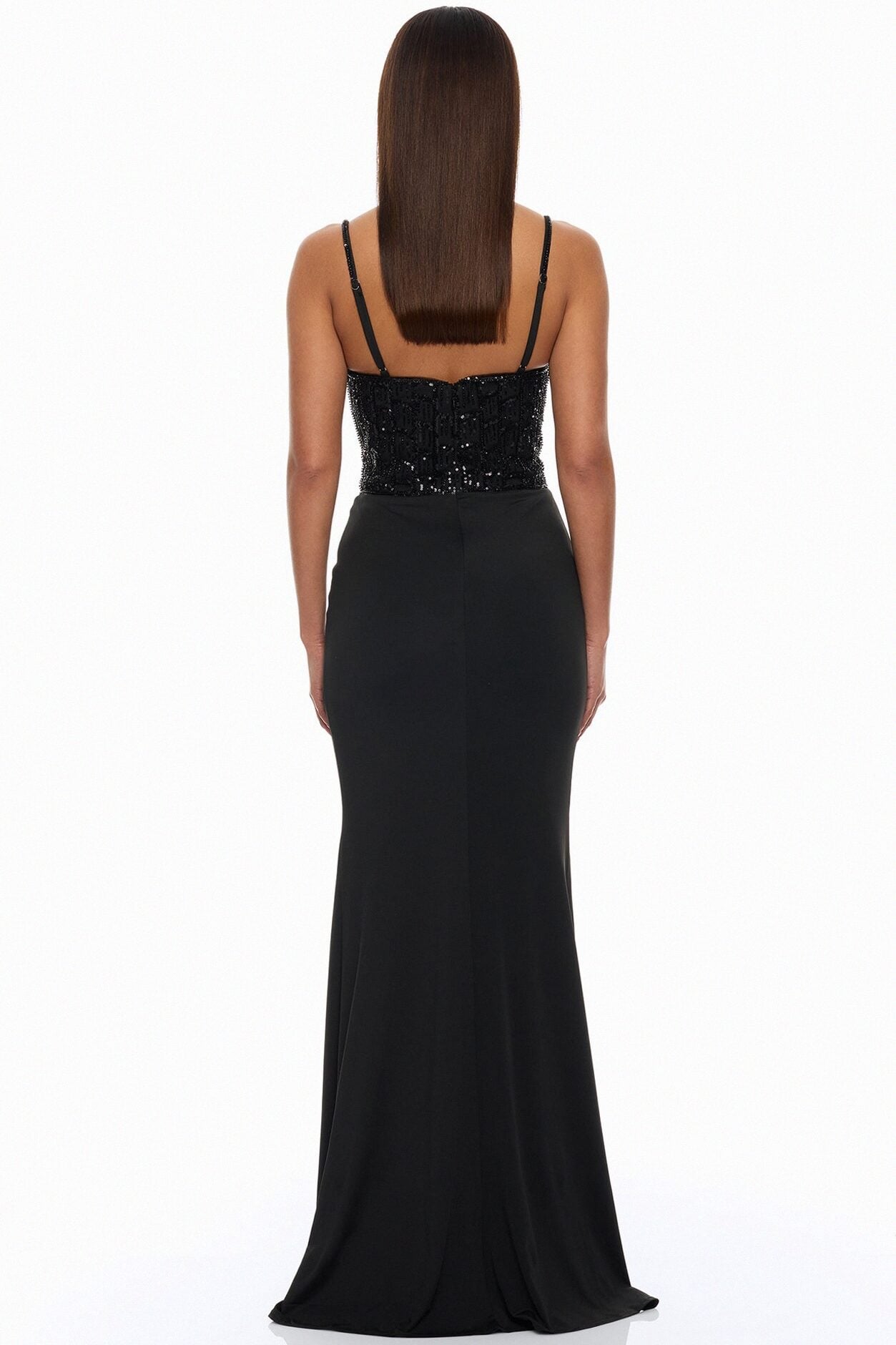 Party All Night Embellished Maxi Dress - Black image 4