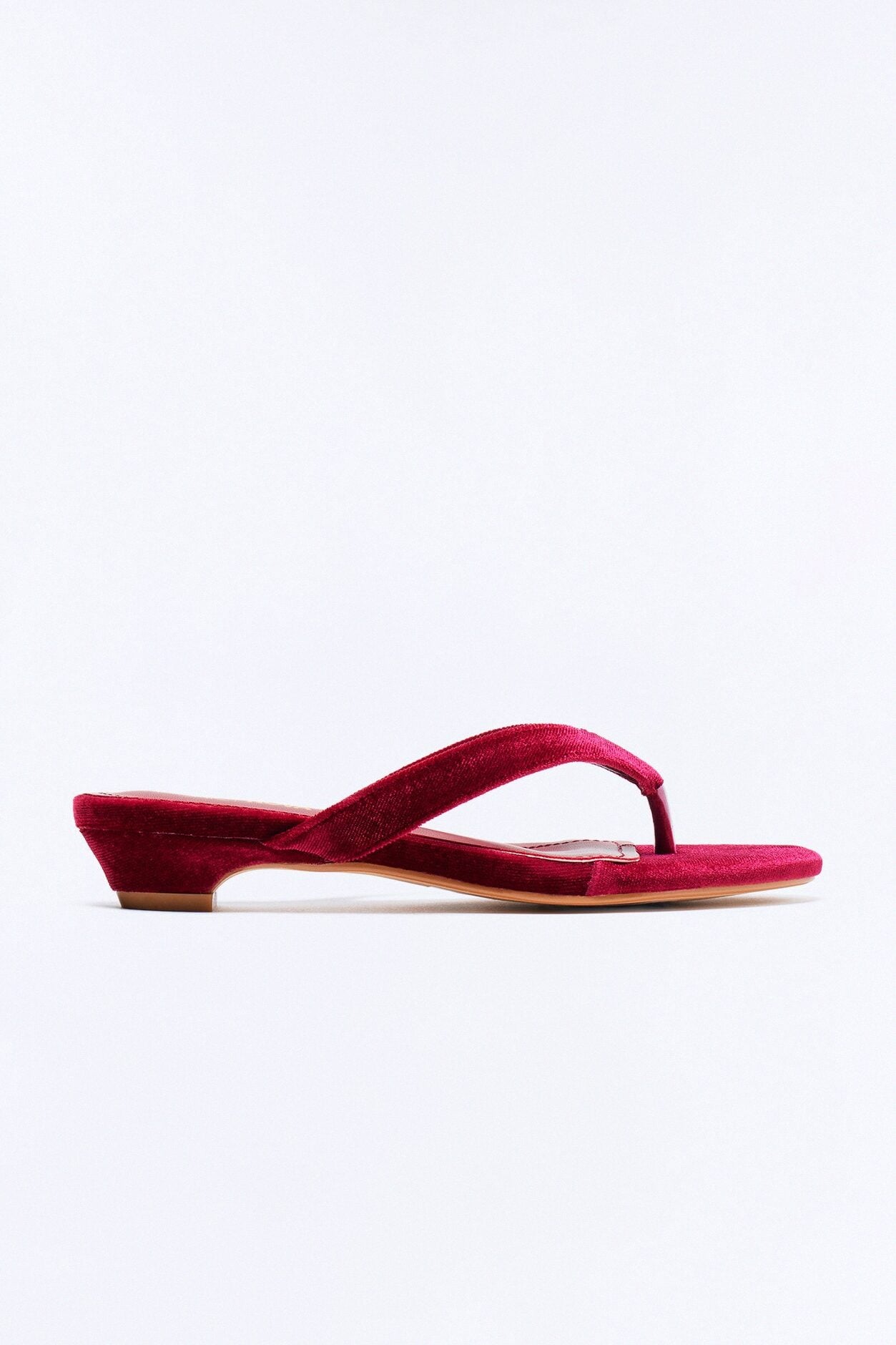 Rex Velvet Flip Flops - Wine image 2