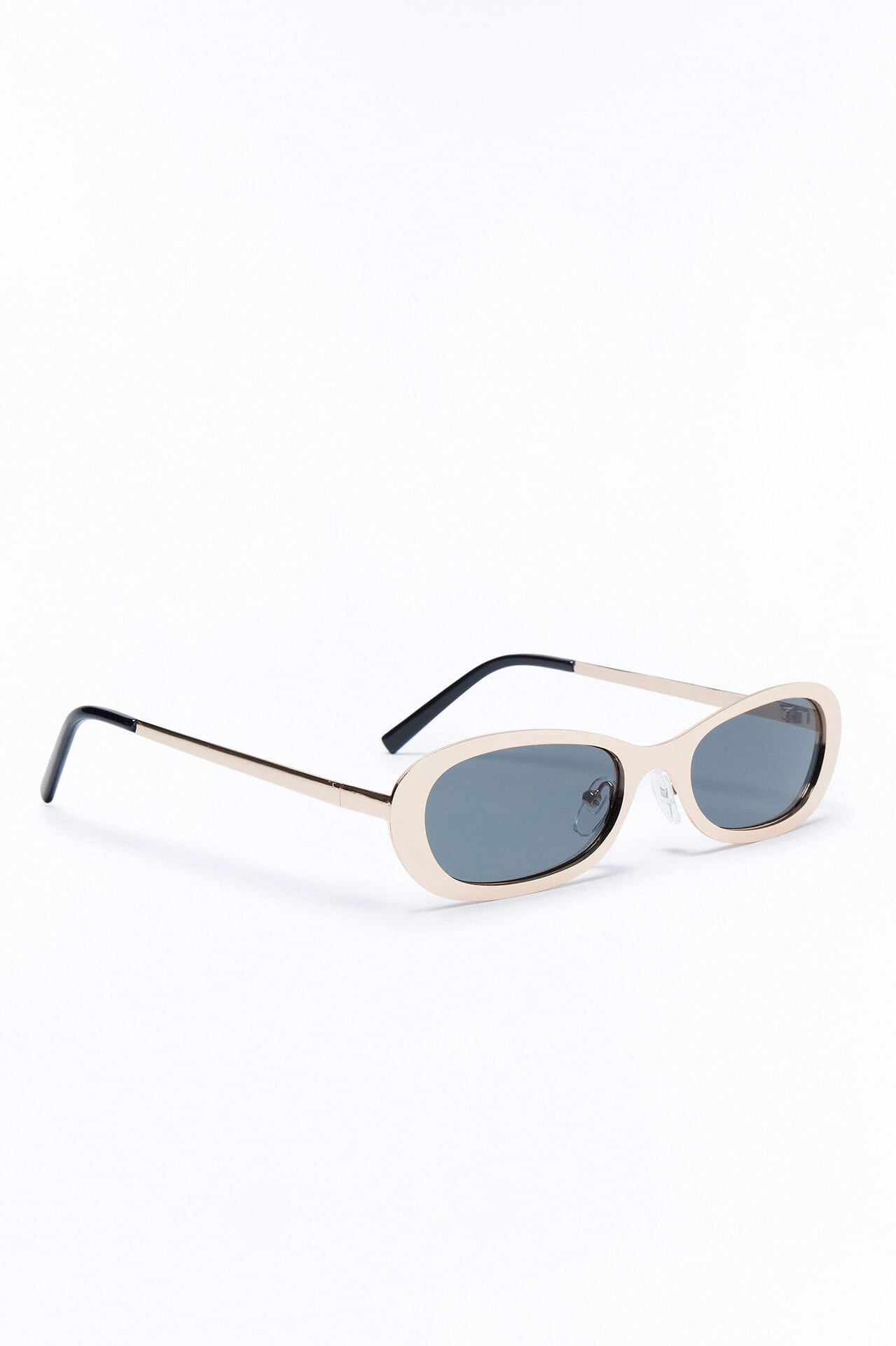 Metal Chic Square Sunglasses - Gold image 4
