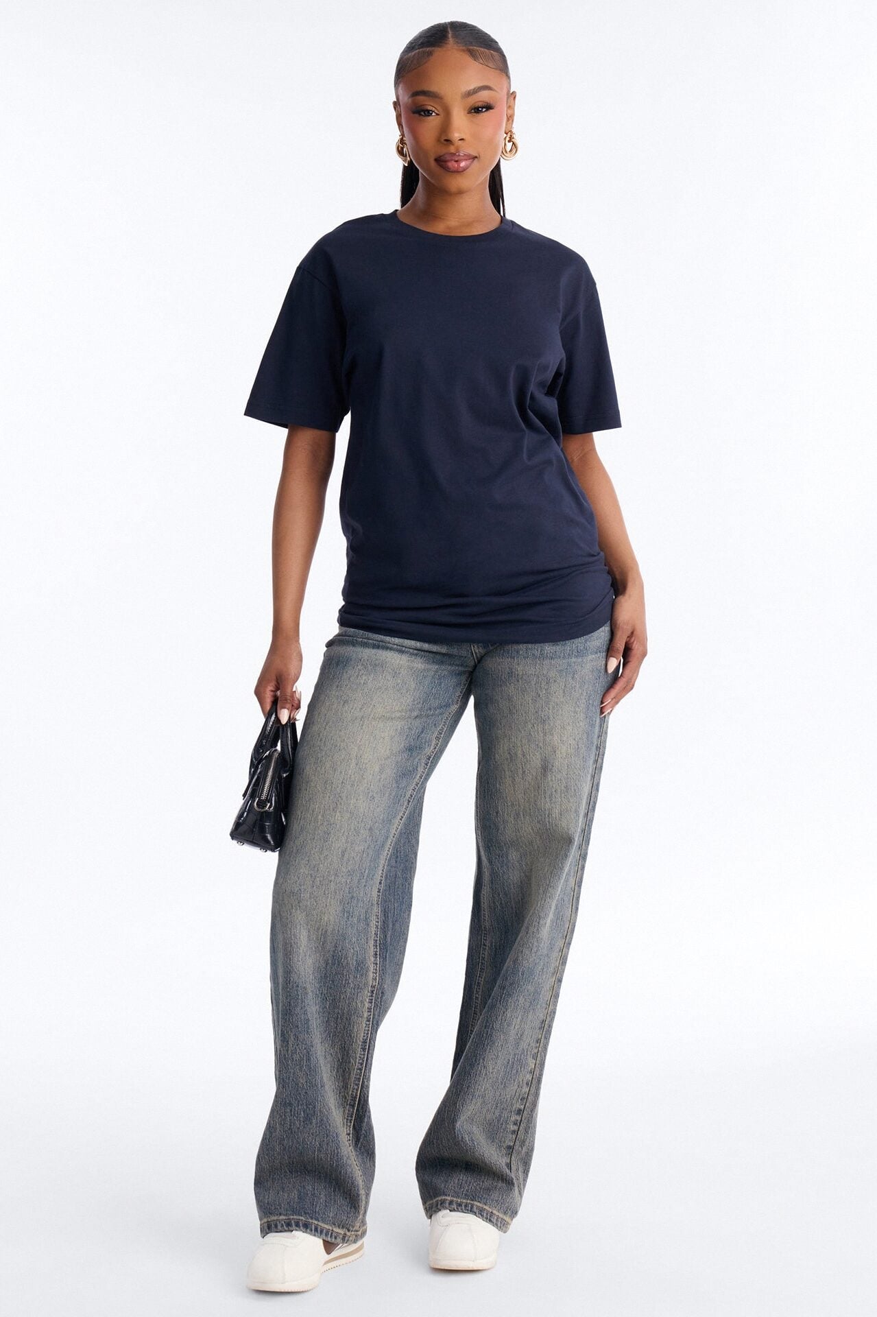 Random Tuesday Oversized T Shirt - Navy image 2