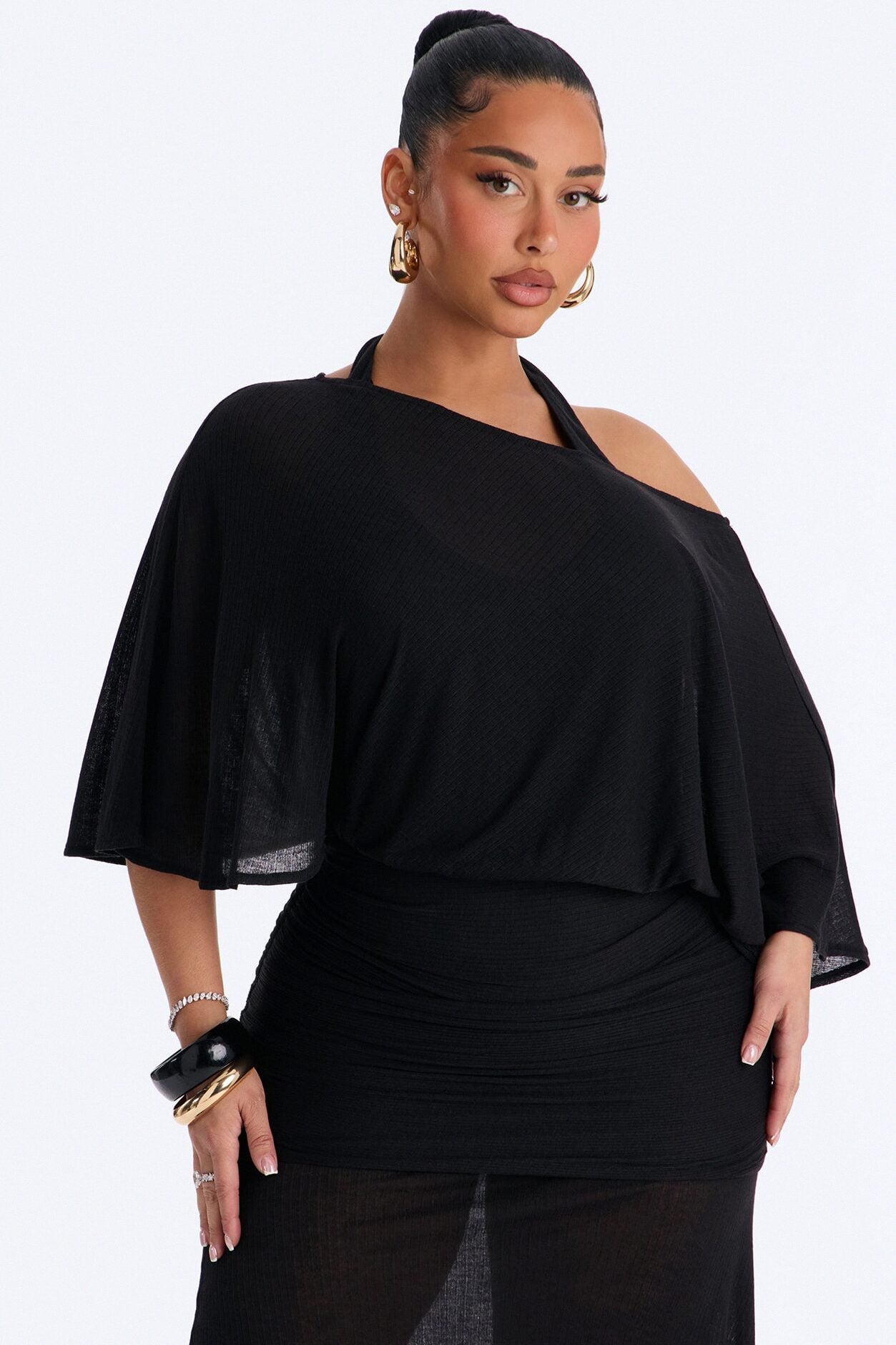 Softly Stunning Maxi Dress - Black image 2