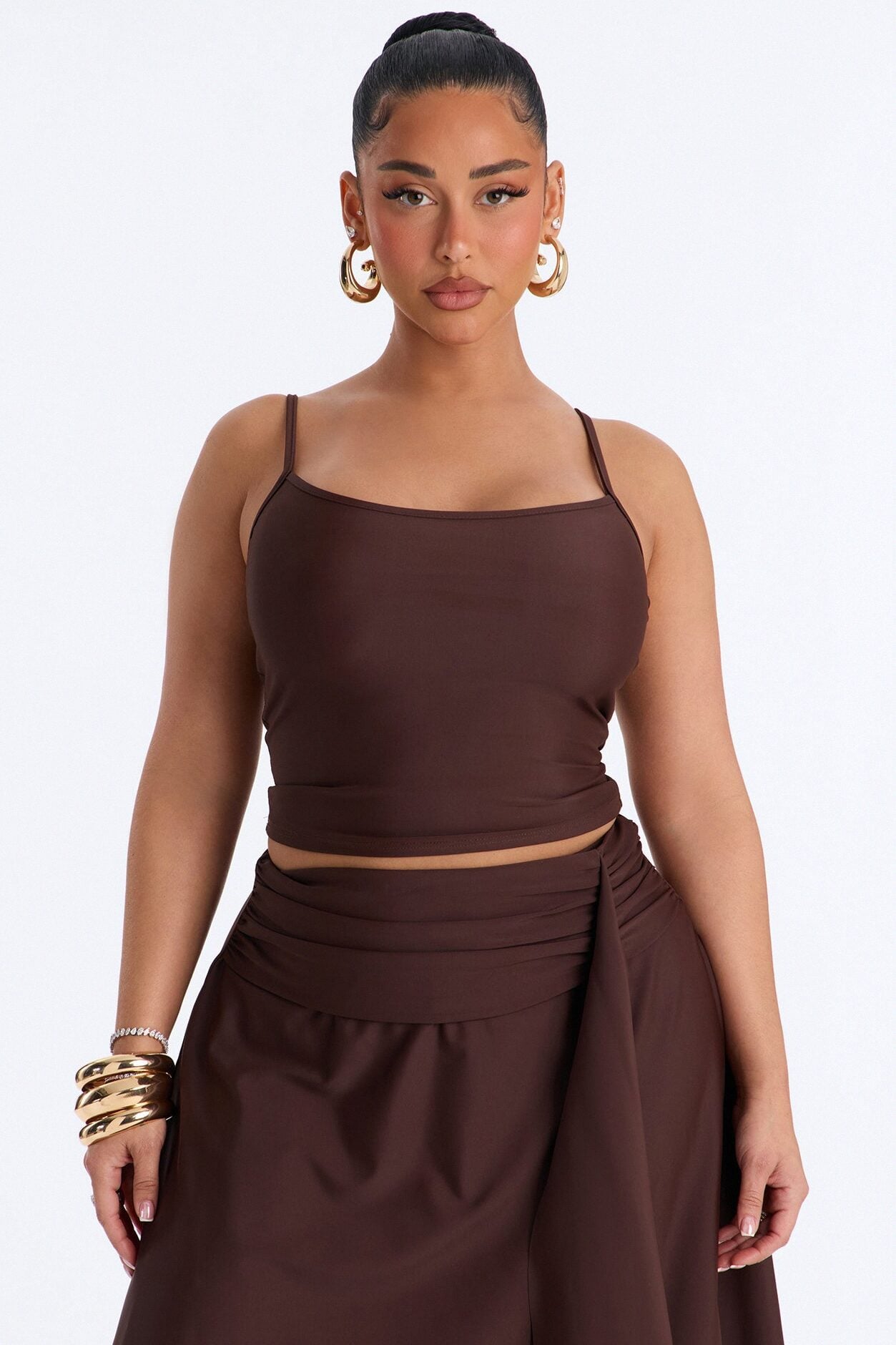 Megan Muse Skirt Set - Brown image 2