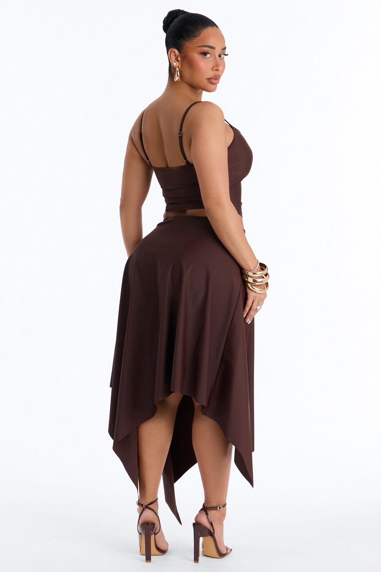 Megan Muse Skirt Set - Brown image 4