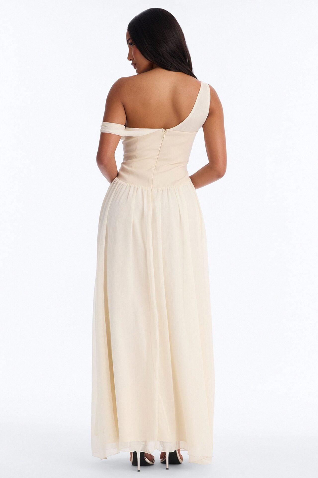 Kaia Drop Waist Gown - Cream image 4