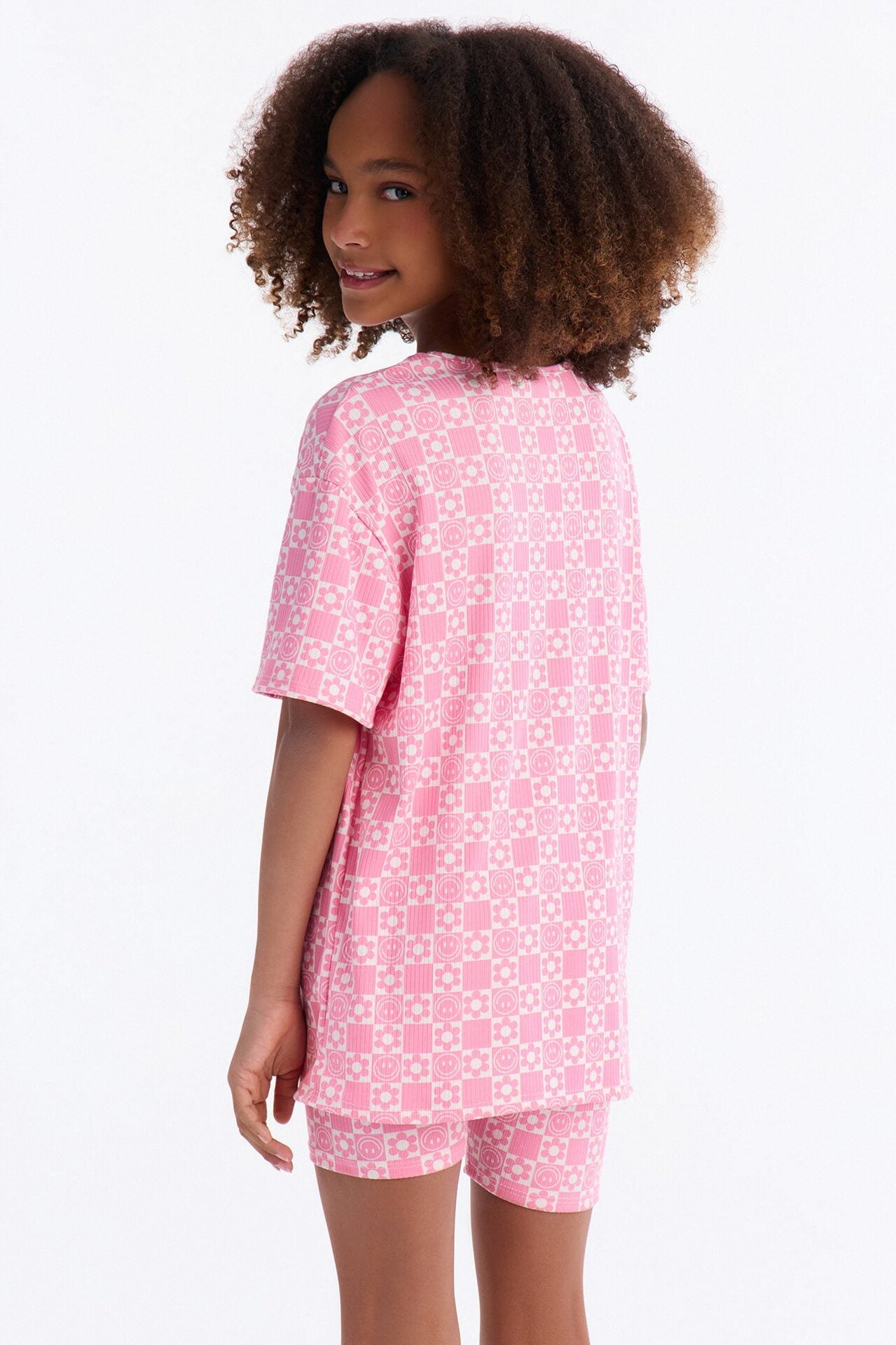 Mini All Smiles Short Set - Pink image 4