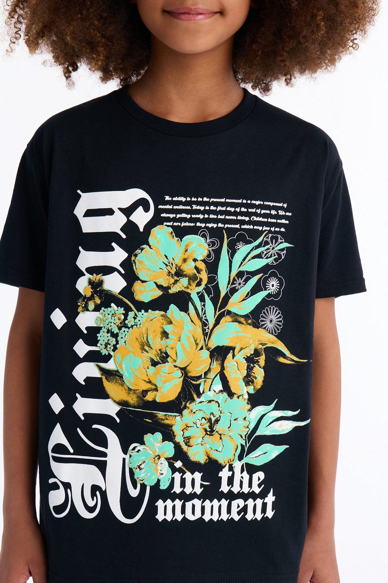 Mini Living In The Moment Short Sleeve Tee - Black image 3