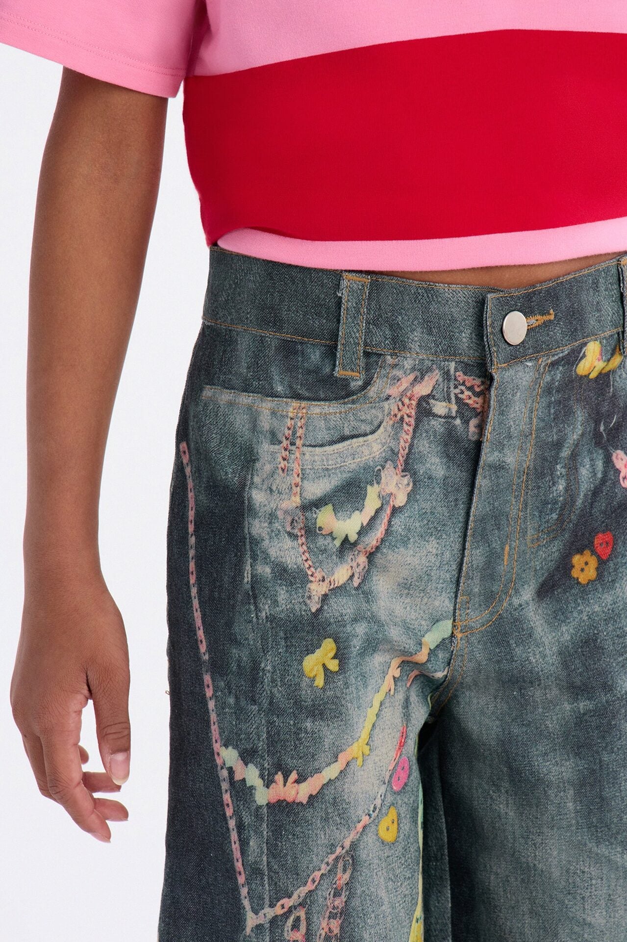 Mini Something New Jorts - Dark Wash image 3