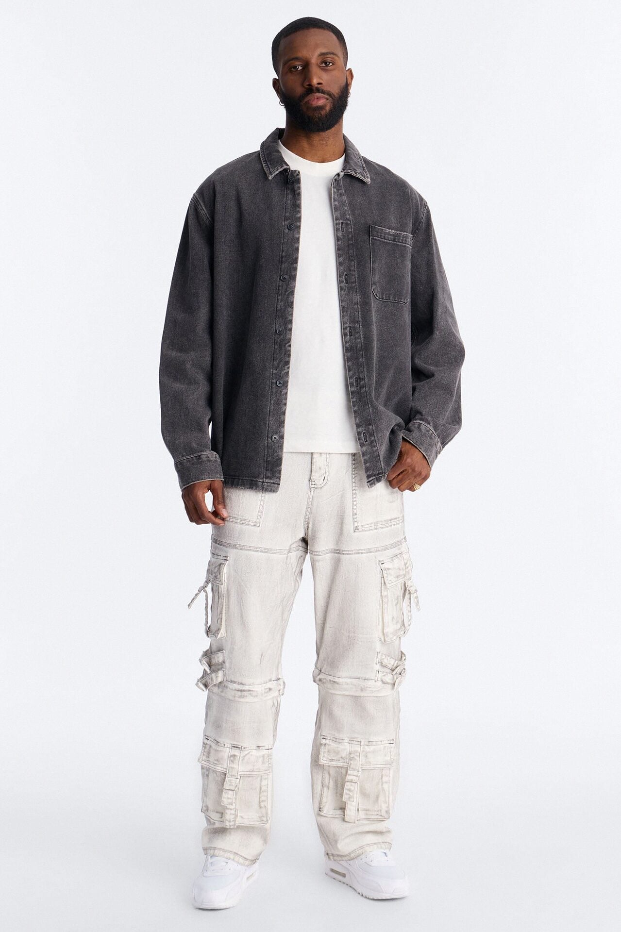 Morph City Switch Cargo Jean - Light Grey image 2