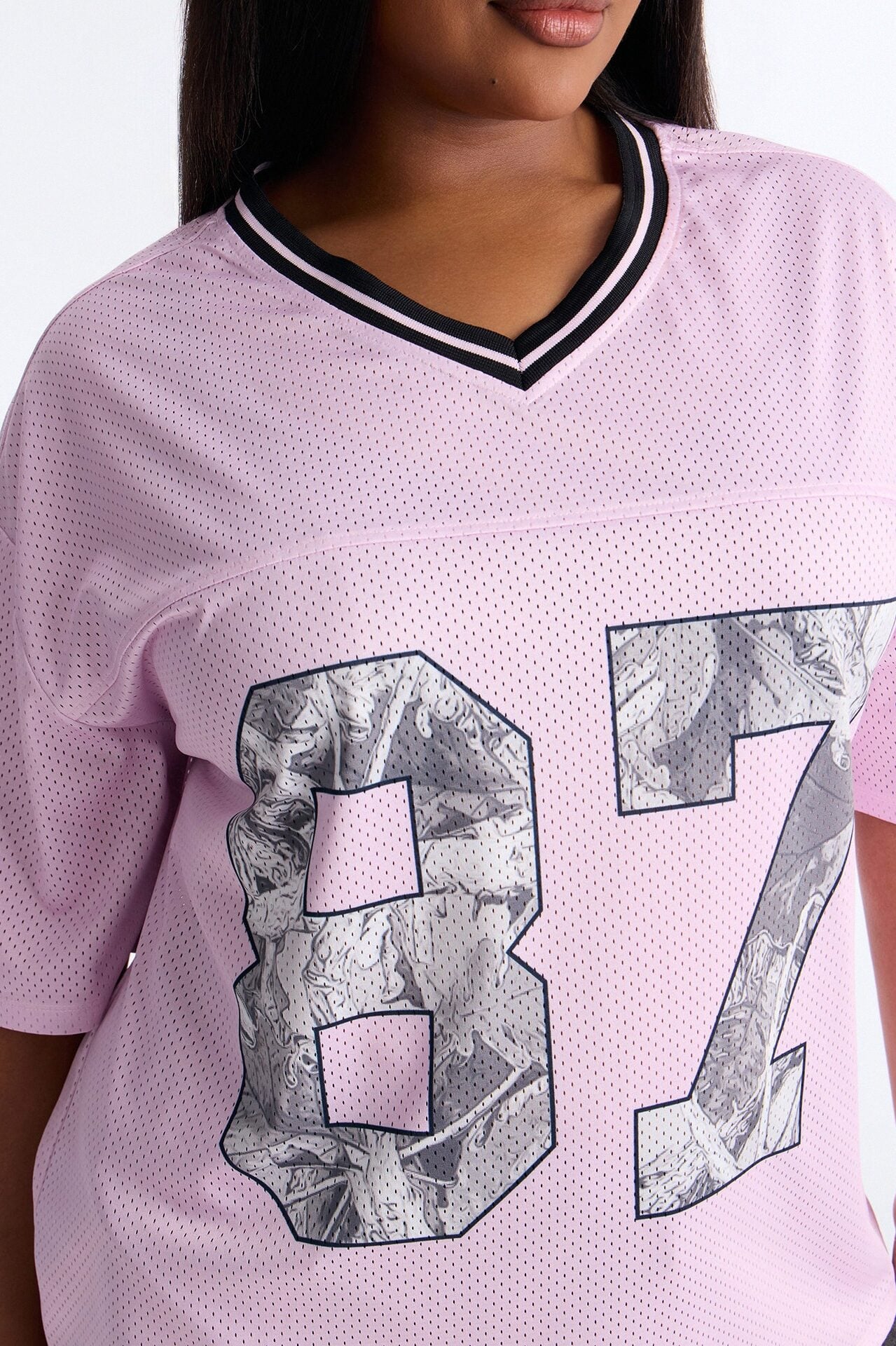 87 Pretty Play Camo Short Sleeve Jersey - Pink image 7