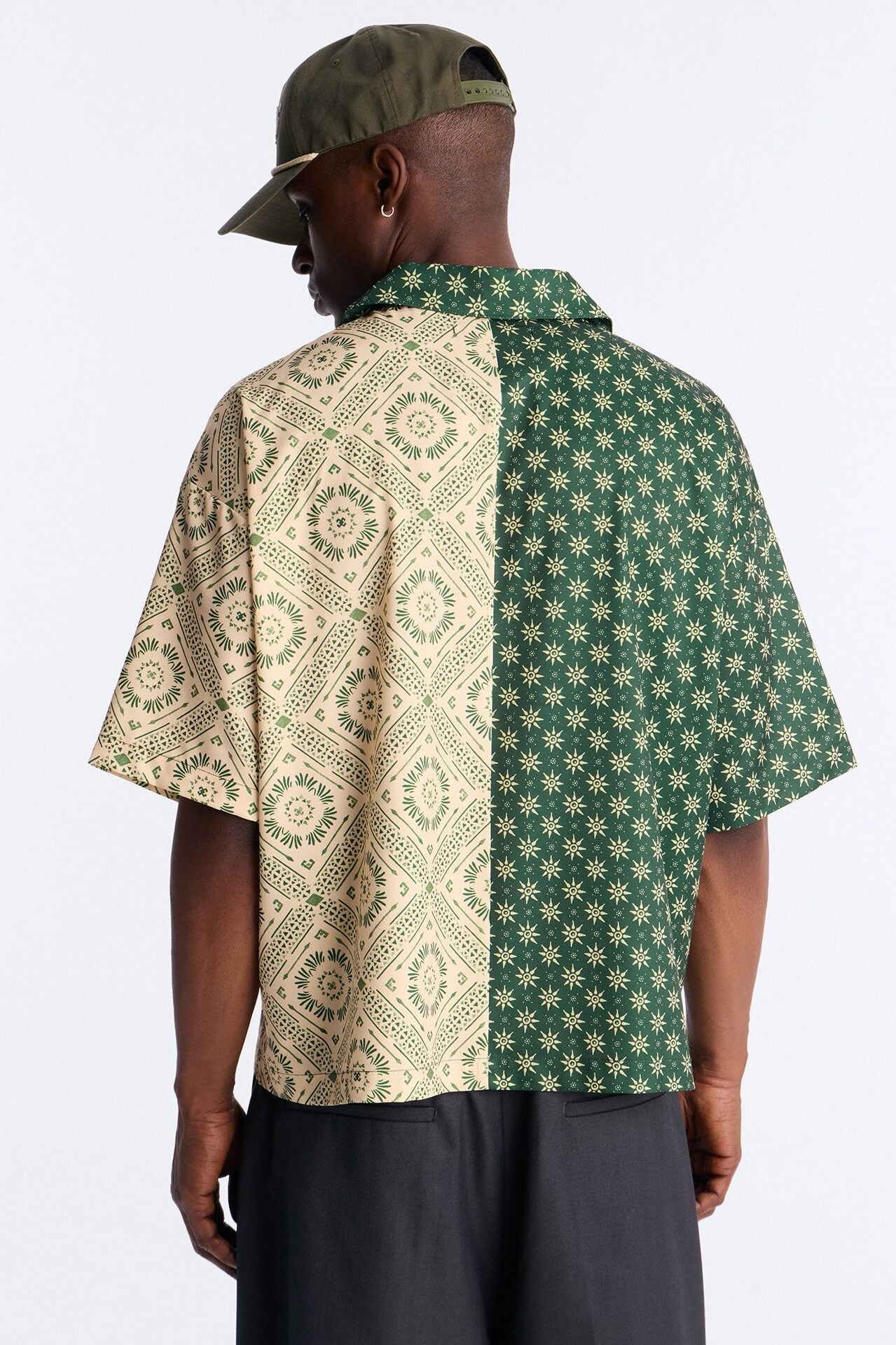 Driftwood Cuban Collar Button Up Shirt - Green image 5
