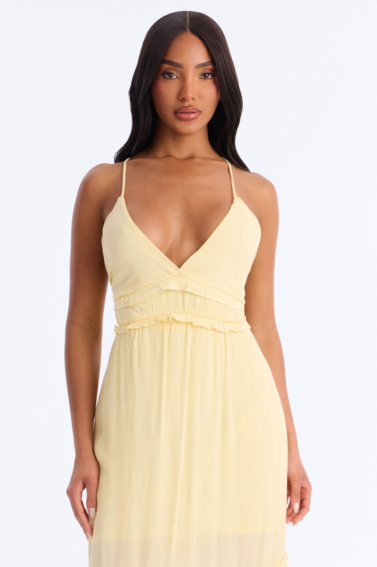 Simone Chiffon Maxi Dress - Yellow image 2