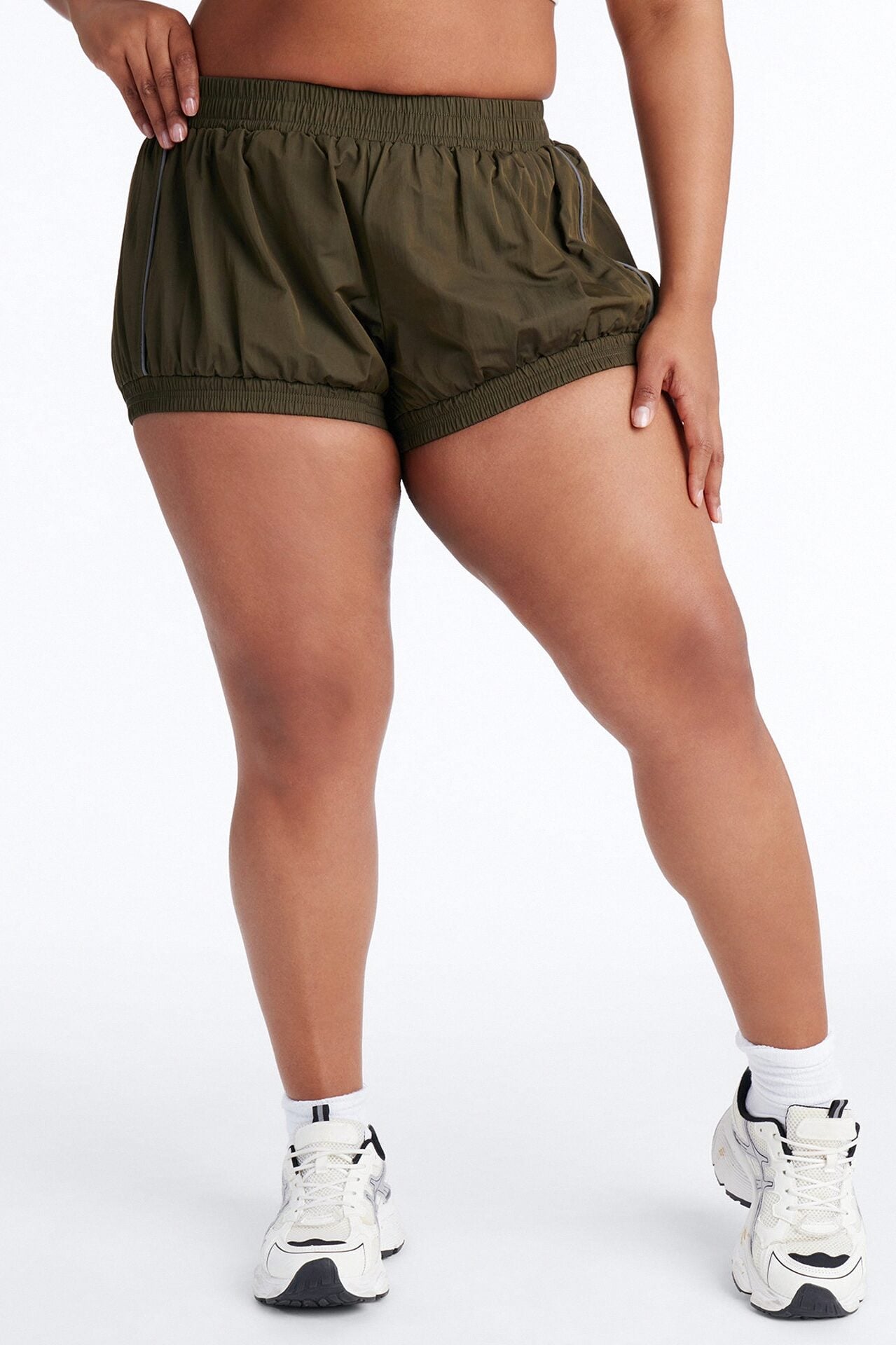 Make A Move Windbreaker Bloomer Shorts - Olive image 7