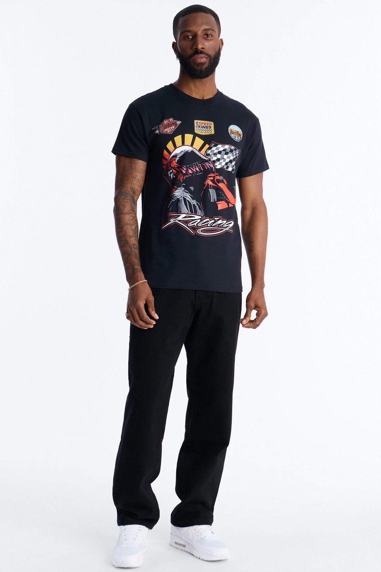 Pure Speed Racing Short Sleeve Tee - Black image 2