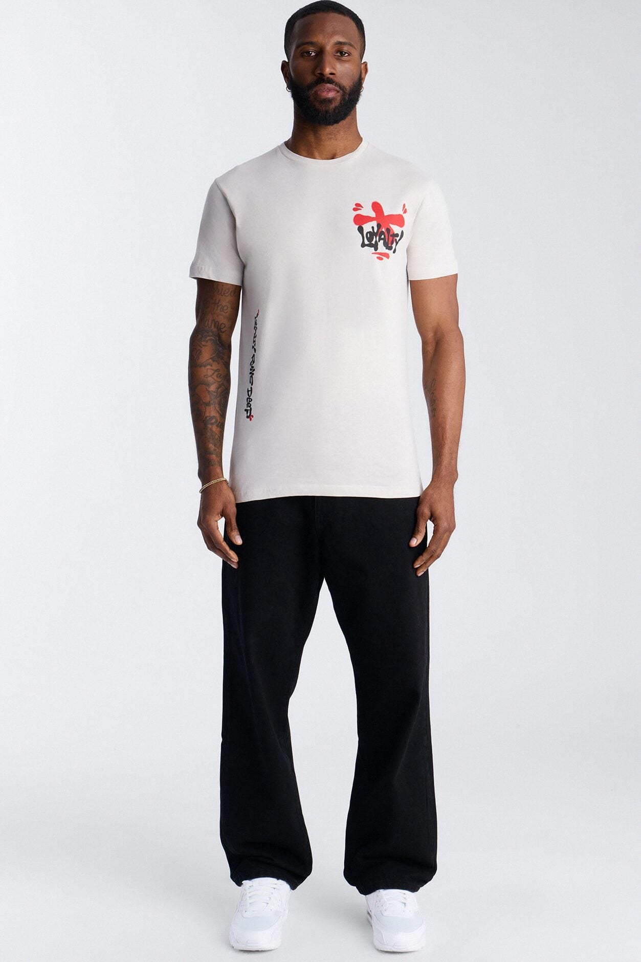 Loyalty Runs Deep Out Here Short Sleeve Tee - Grey image 2
