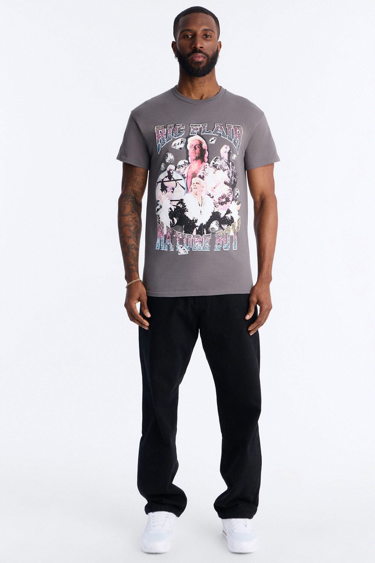 The Nature Boy Ric Flair Short Sleeve Tee - Charcoal image 2