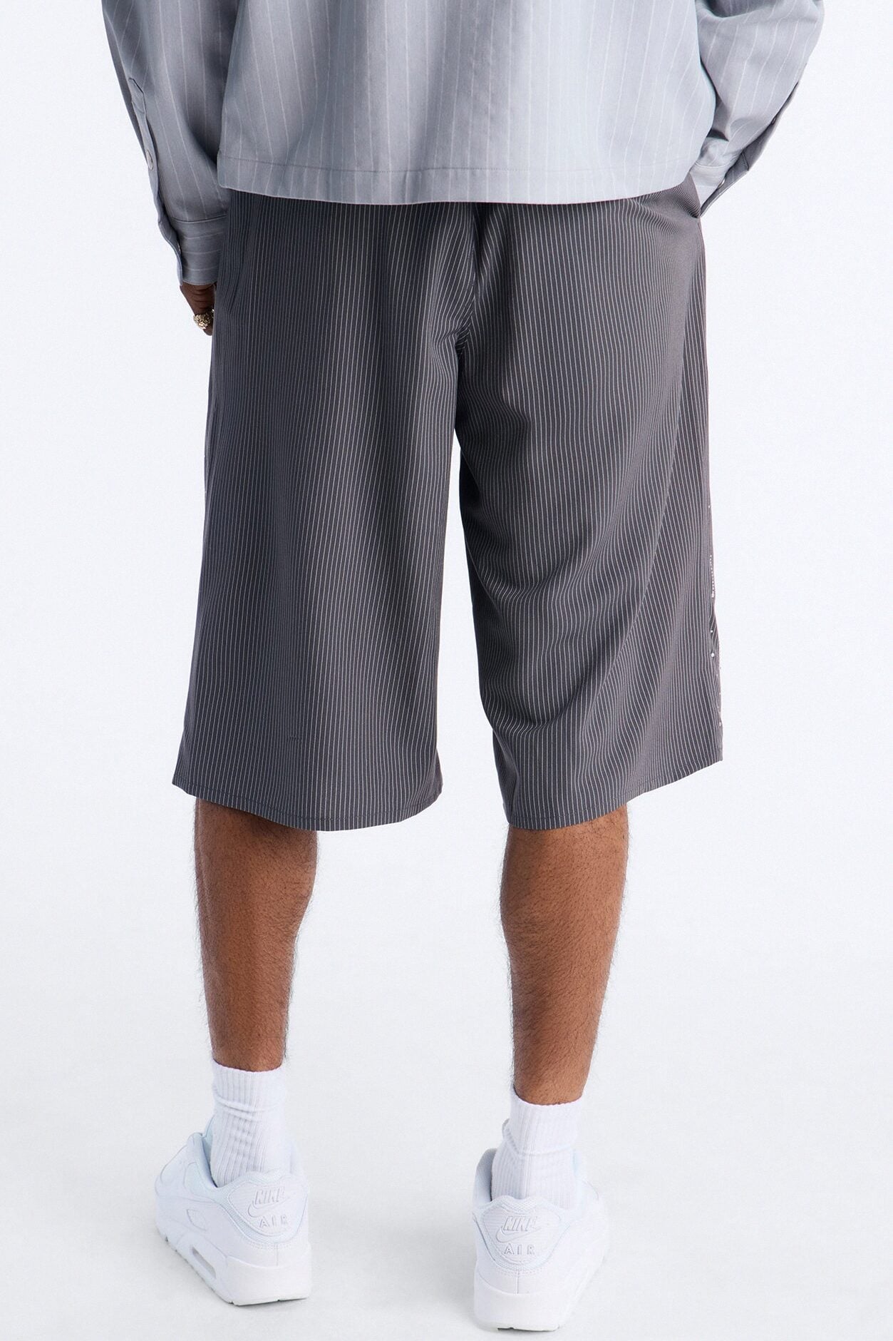 Baggy Center Stage Embellished Short - Grey image 4