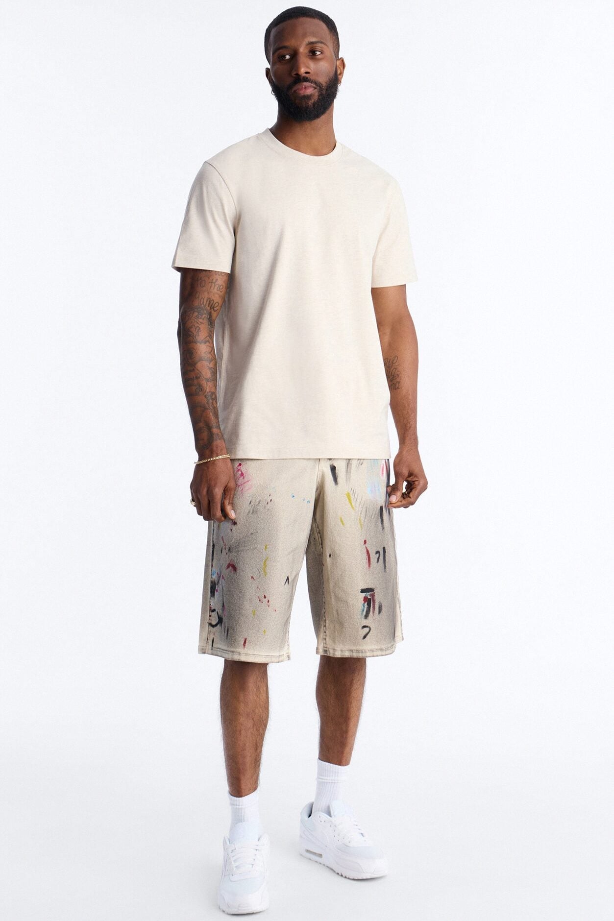 Essential Short Sleeve Crew Tee - Oatmeal image 2