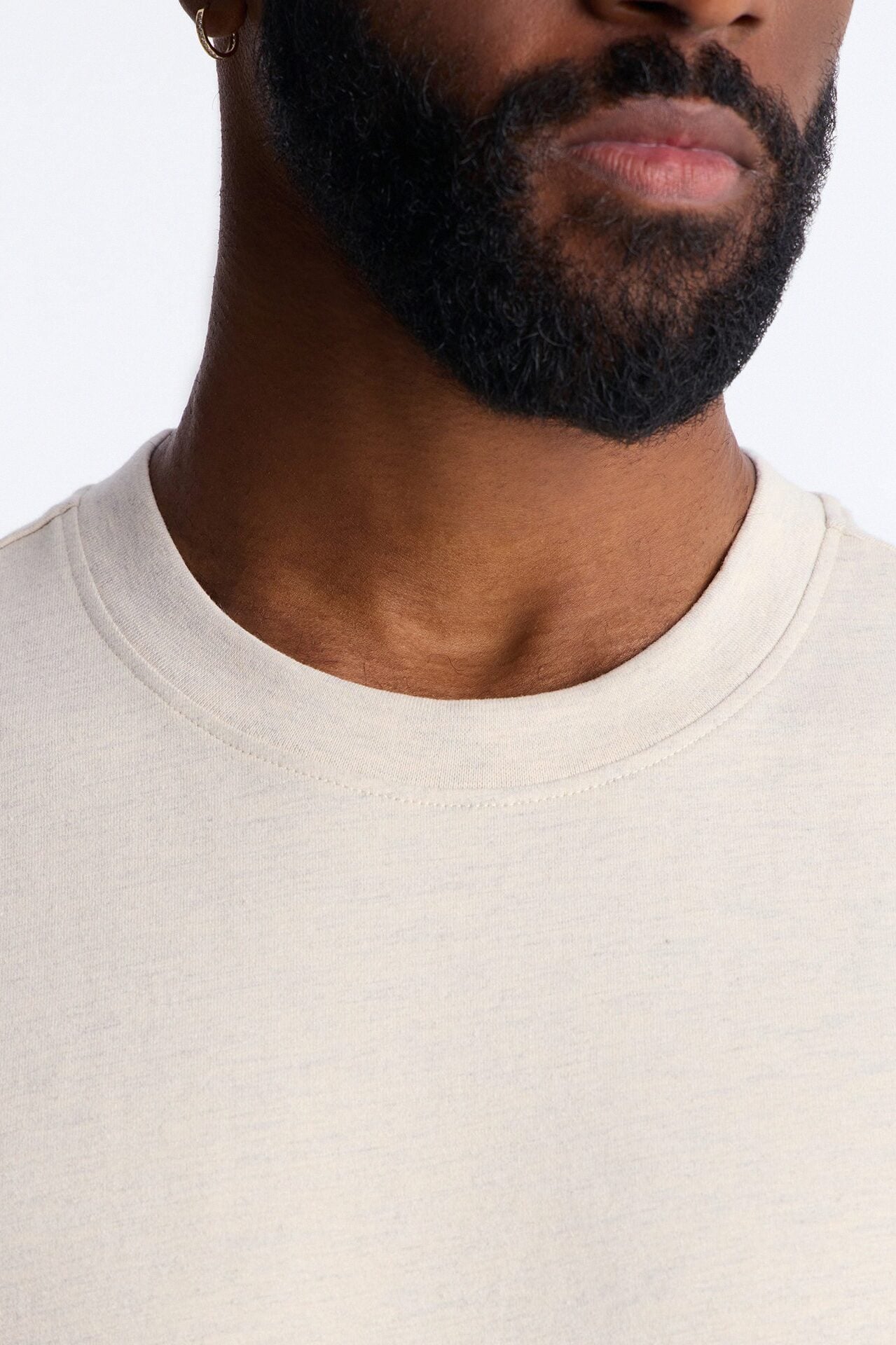 Essential Short Sleeve Crew Tee - Oatmeal image 3