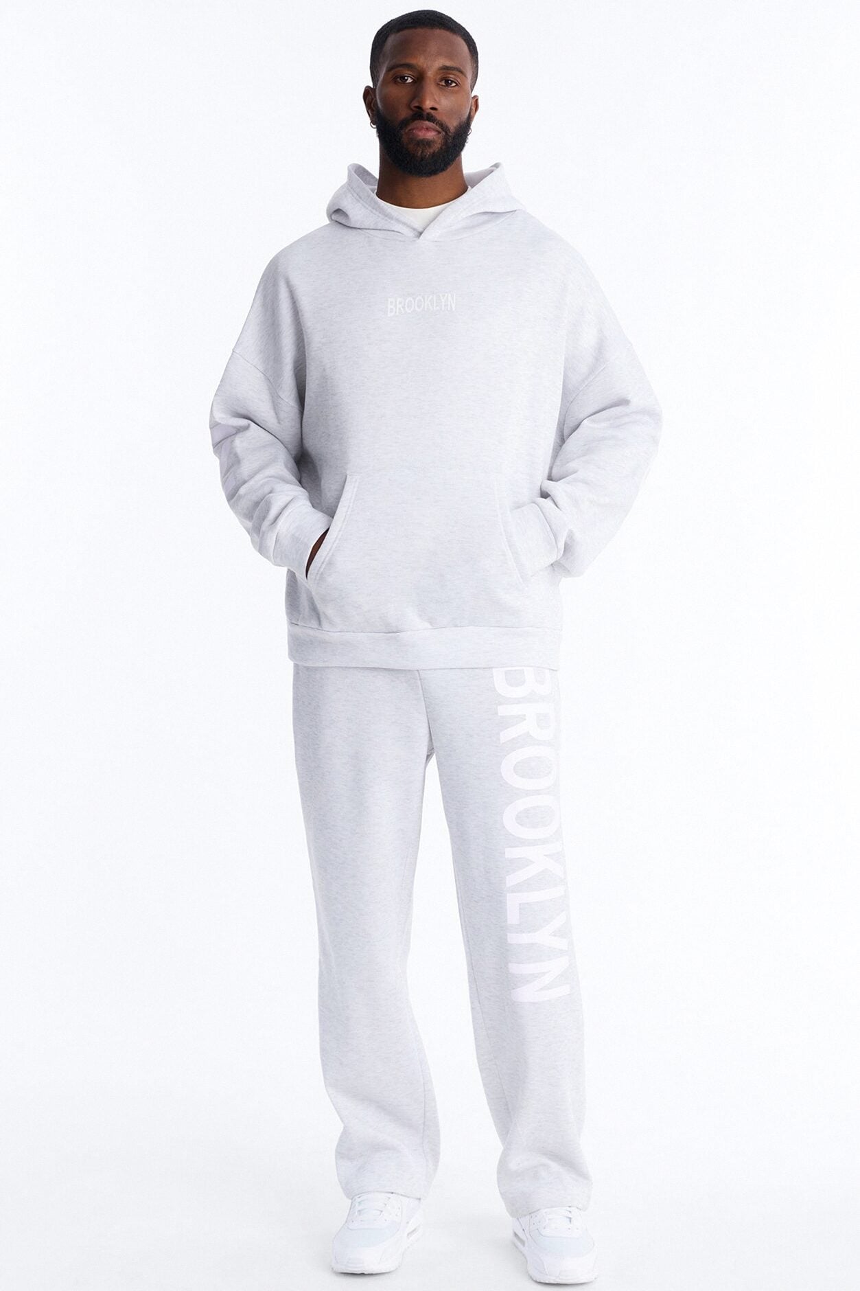 Brooklyn Till I Die Sweatpants - Heather Grey image 2