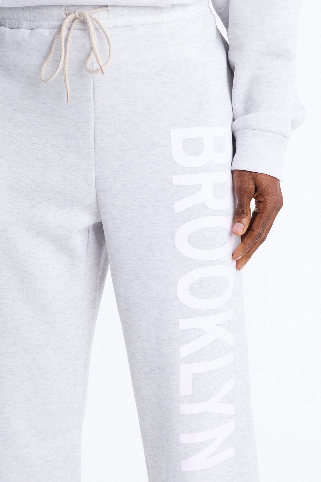 Brooklyn Till I Die Sweatpants - Heather Grey image 3