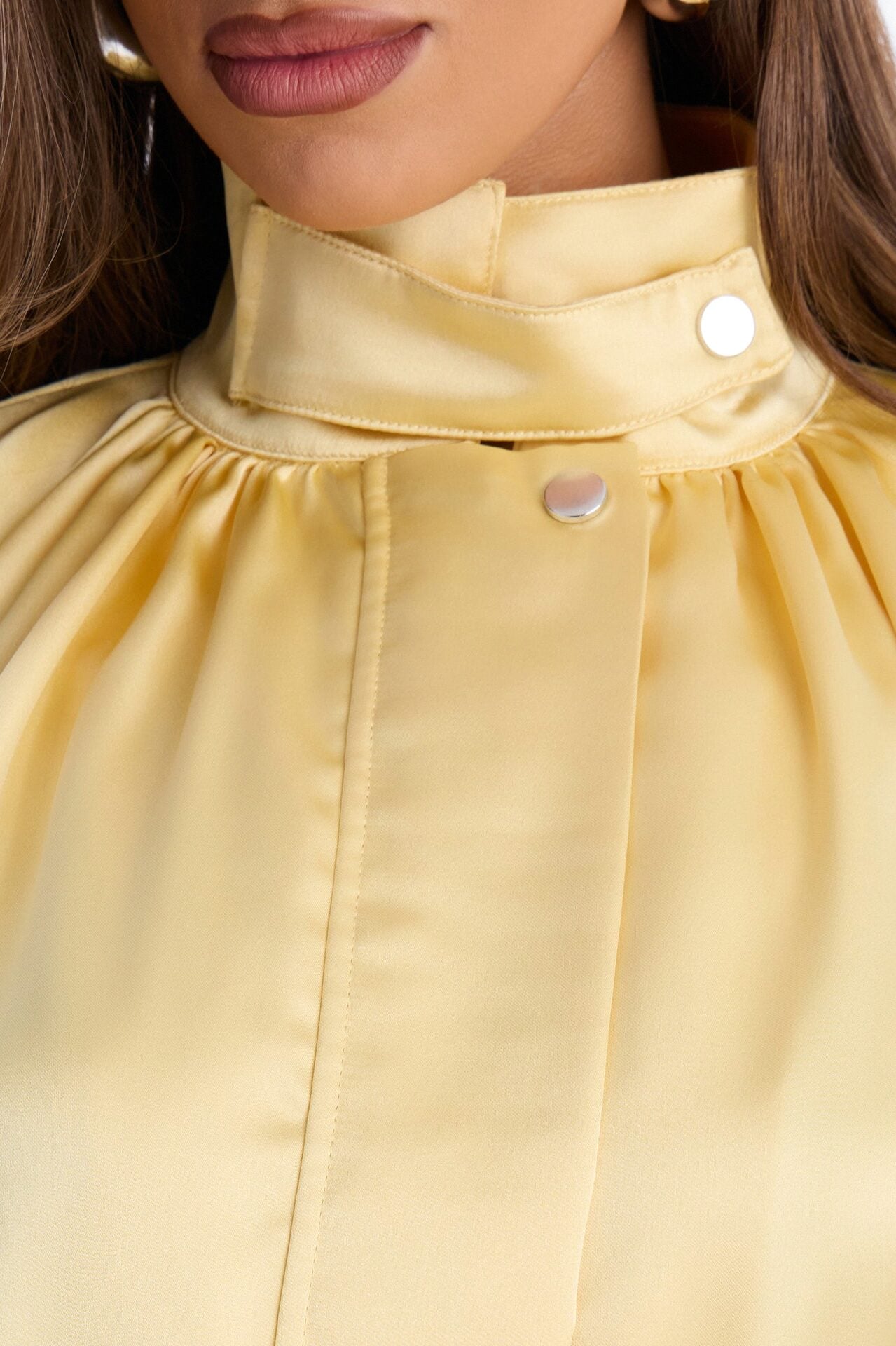 Sia Satin Collar Romper - Yellow image 3
