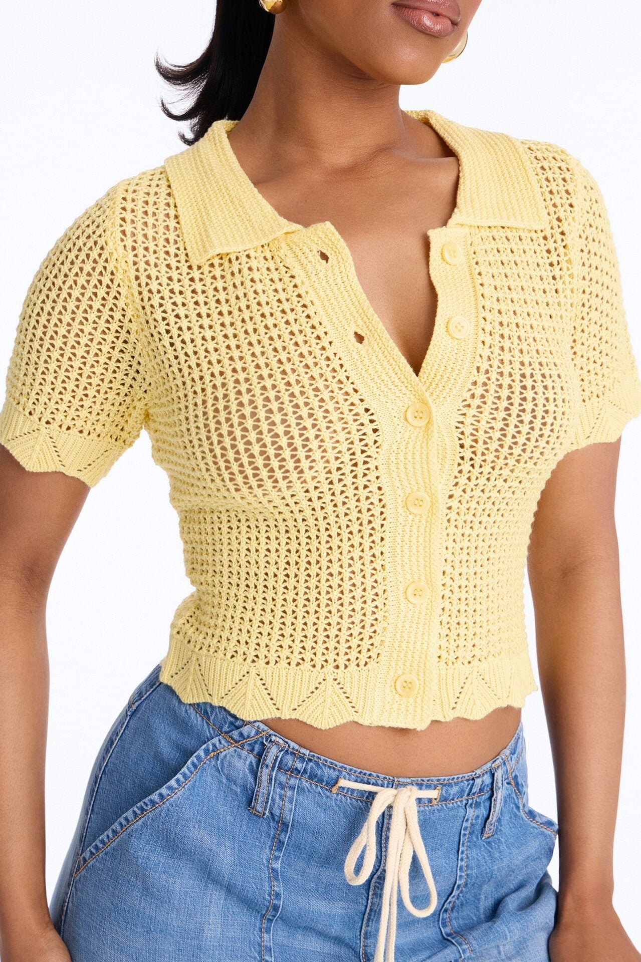 Jazzy Sweater Shirt - Butter Yellow image 3