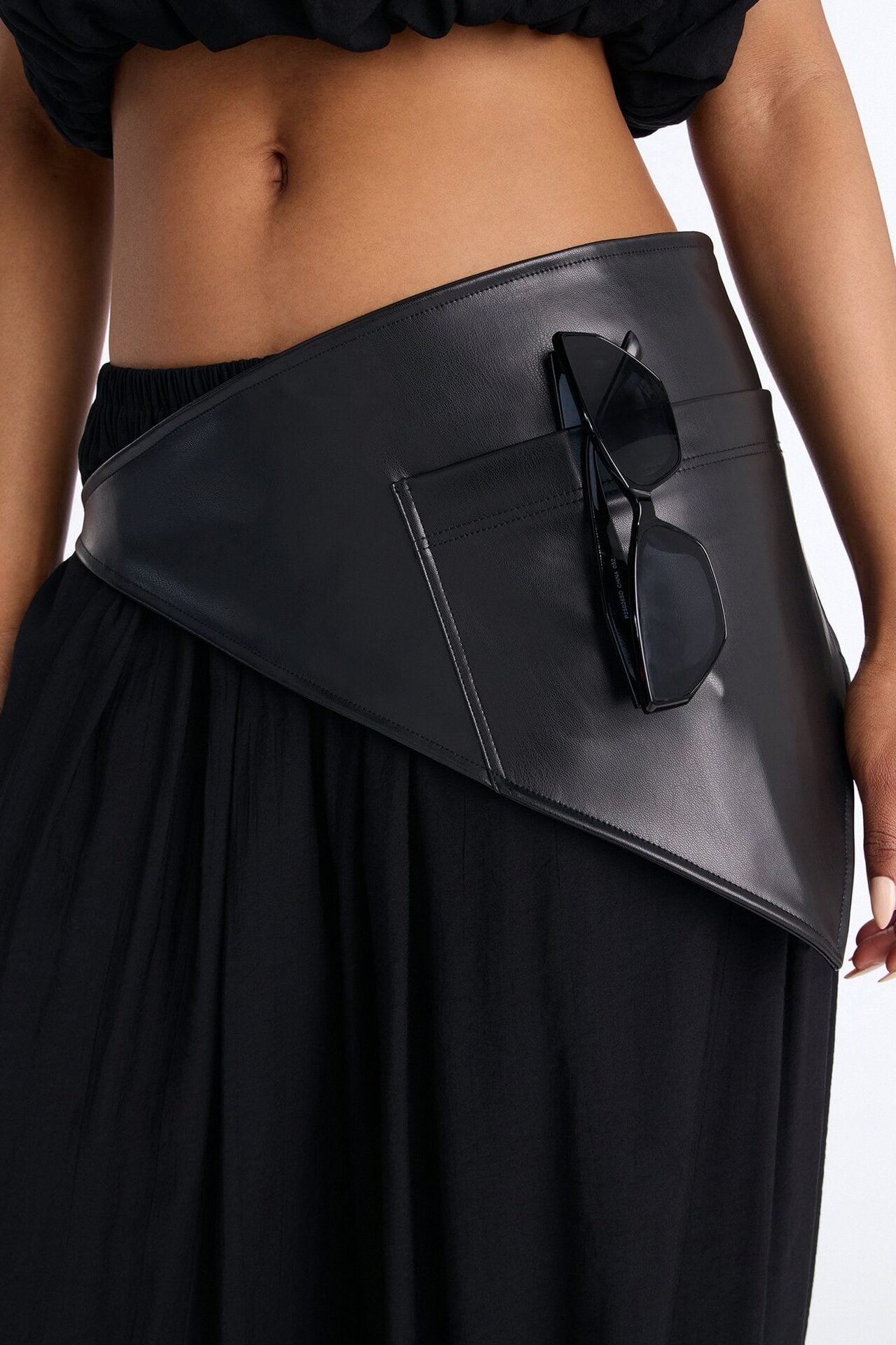 Kristina 3 Piece Balloon Pant Set - Black image 3