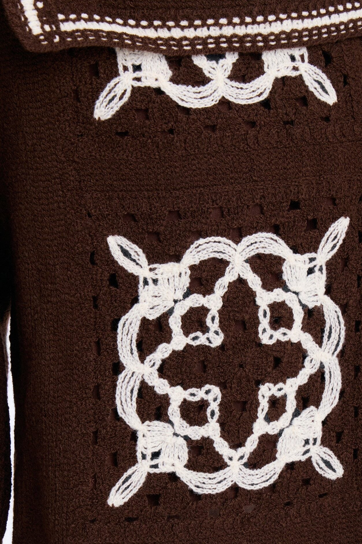 Relaxed Lido Isle Crochet Short - Brown image 3