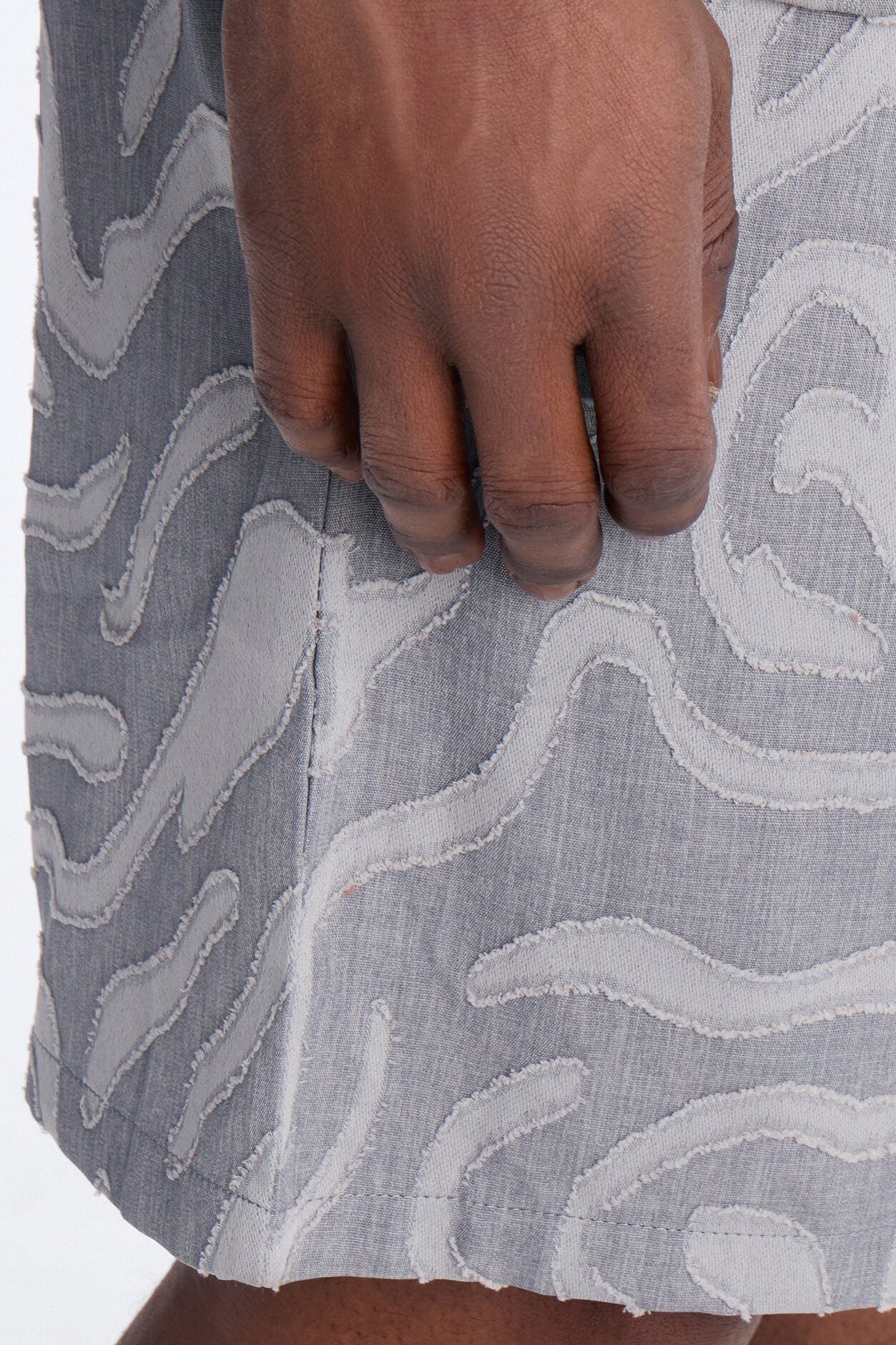 Relaxed Midnight Wave Short - Grey image 4