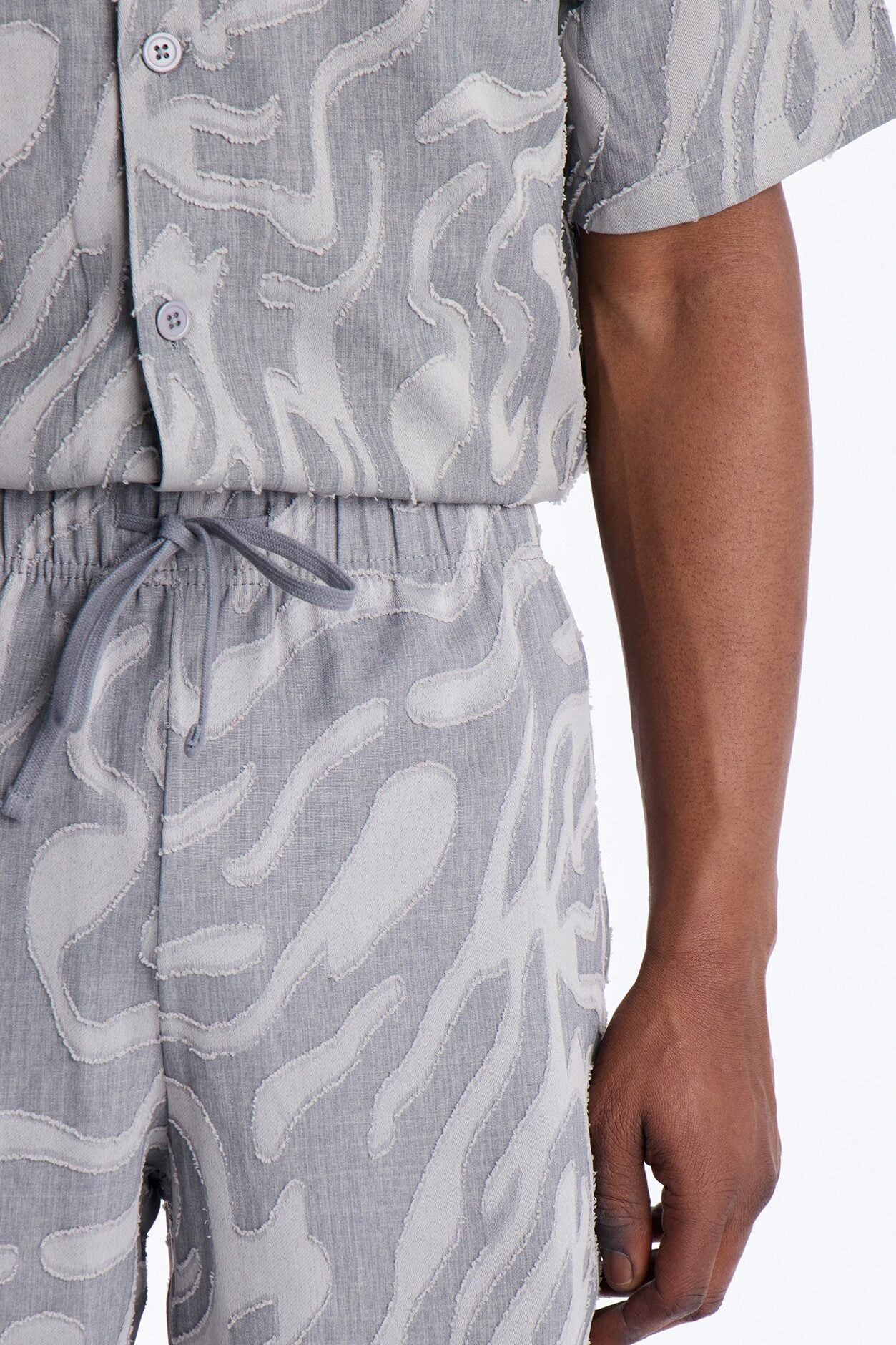 Relaxed Midnight Wave Short - Grey image 3
