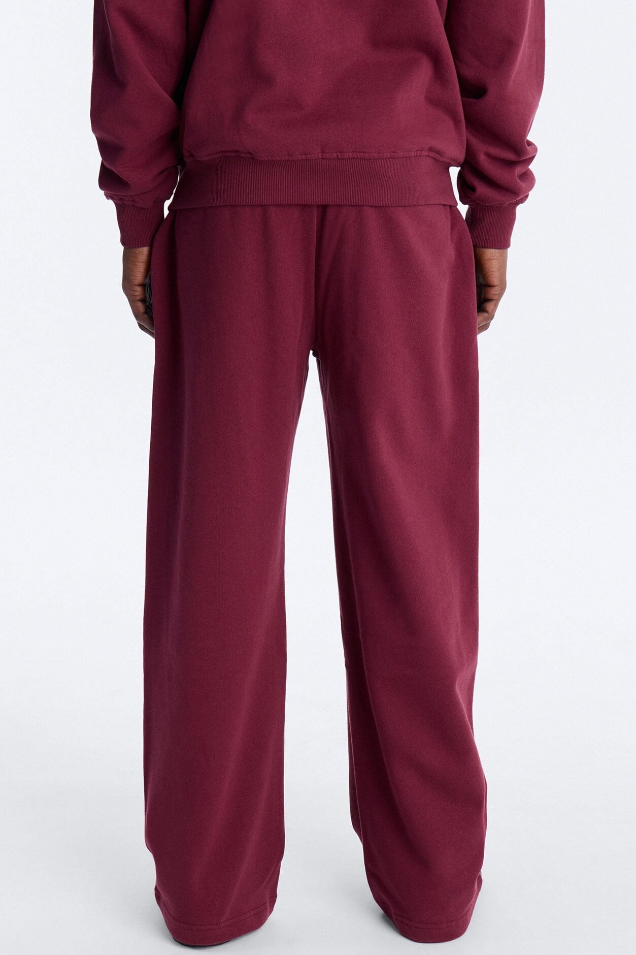 Cross Patch Sweatpants - Burgundy image 5
